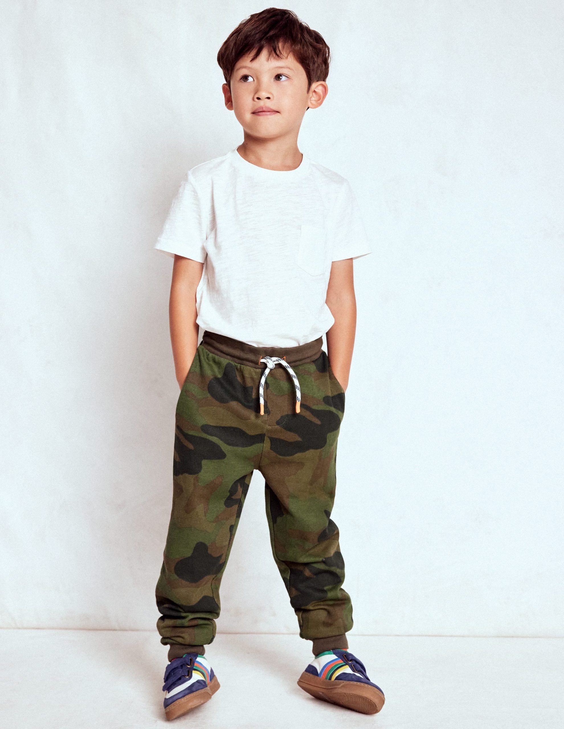 Printed Comfy Sweatpants-Camo