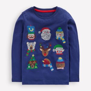 Longsleeve Superstitch T-shirt-Twilight Christmas Characters
