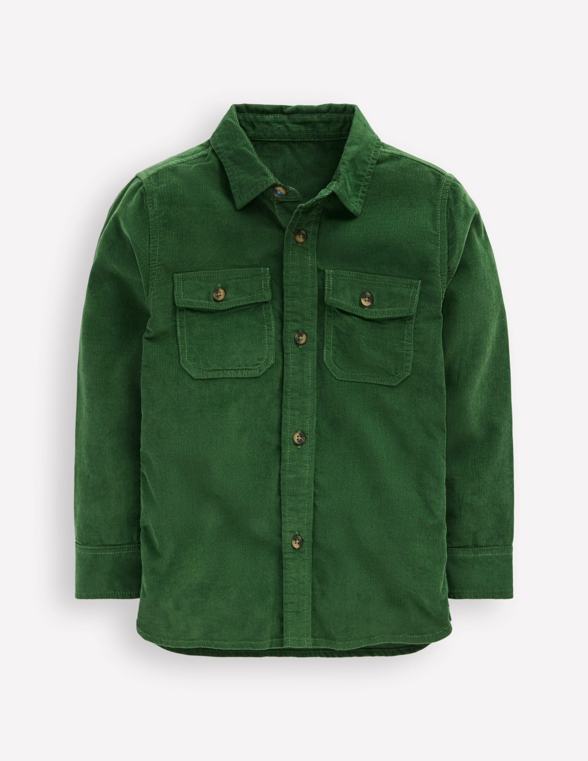 Corduroy Shirt-Pine Green - Image 2