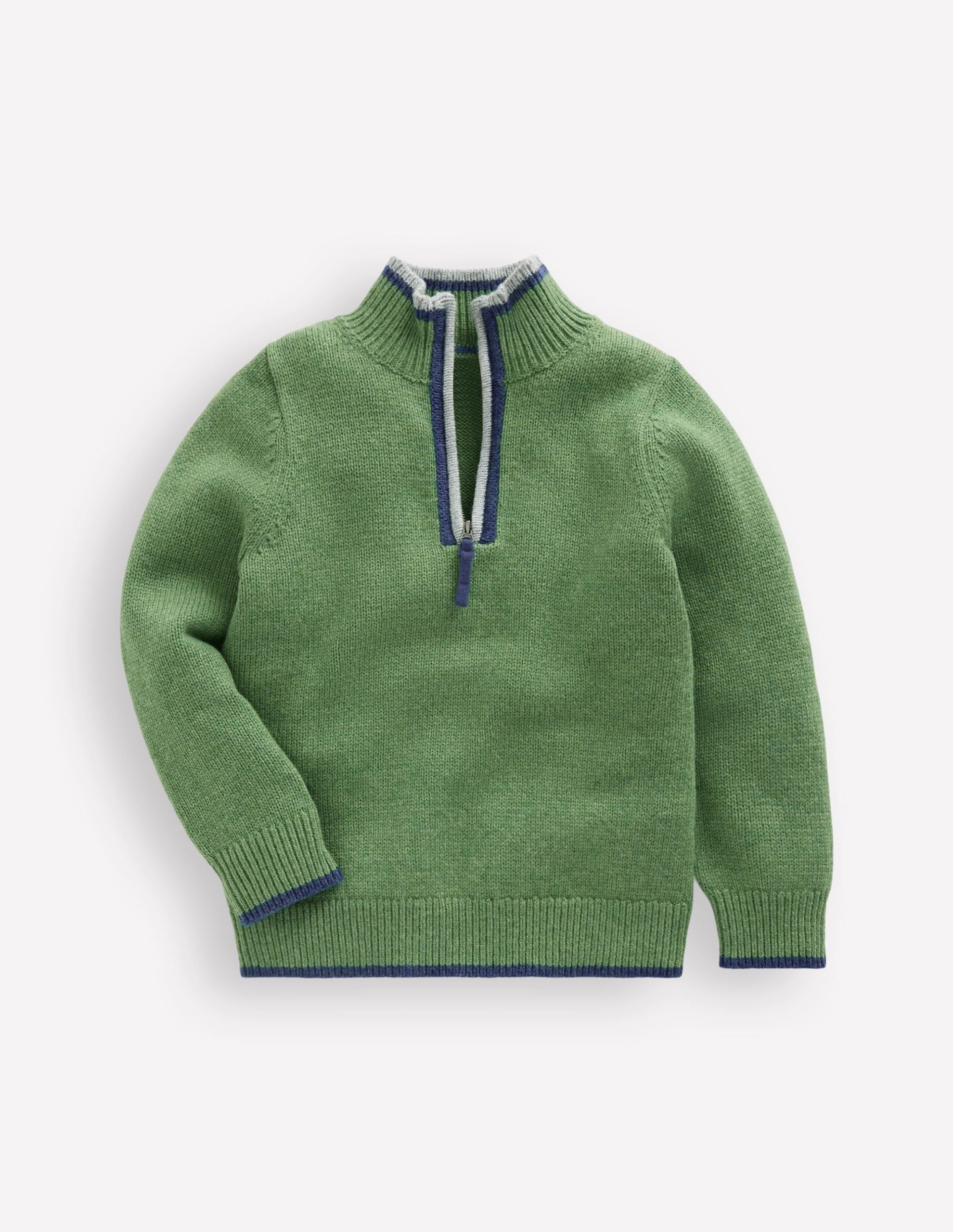Heritage Half-zip Sweater-Safari Green - Image 4
