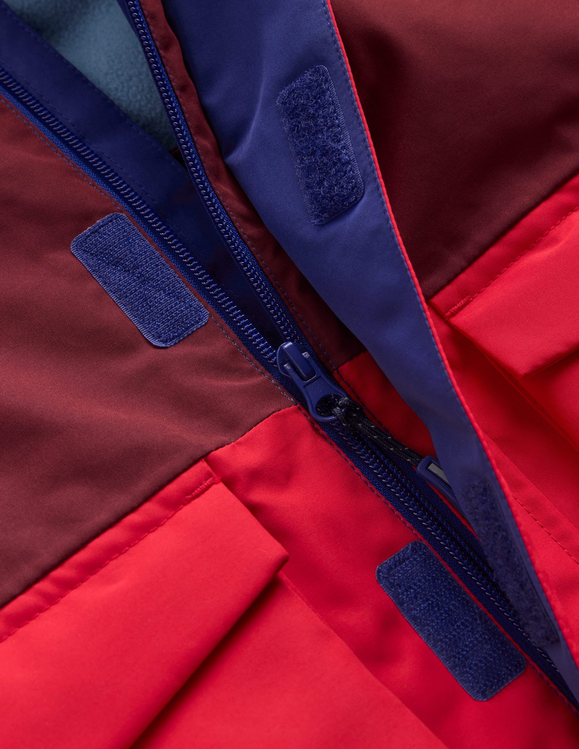 All-Weather Waterproof Coat-Red Chevron Colourclock - Image 3