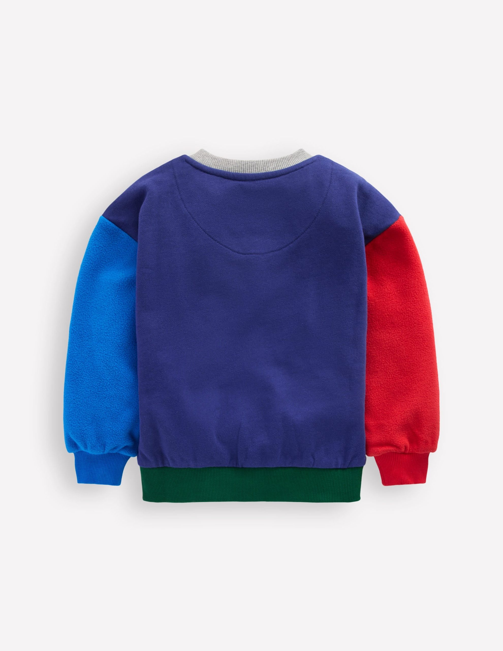 Colourblock Sweatshirt-Blue Colourblock - Image 2