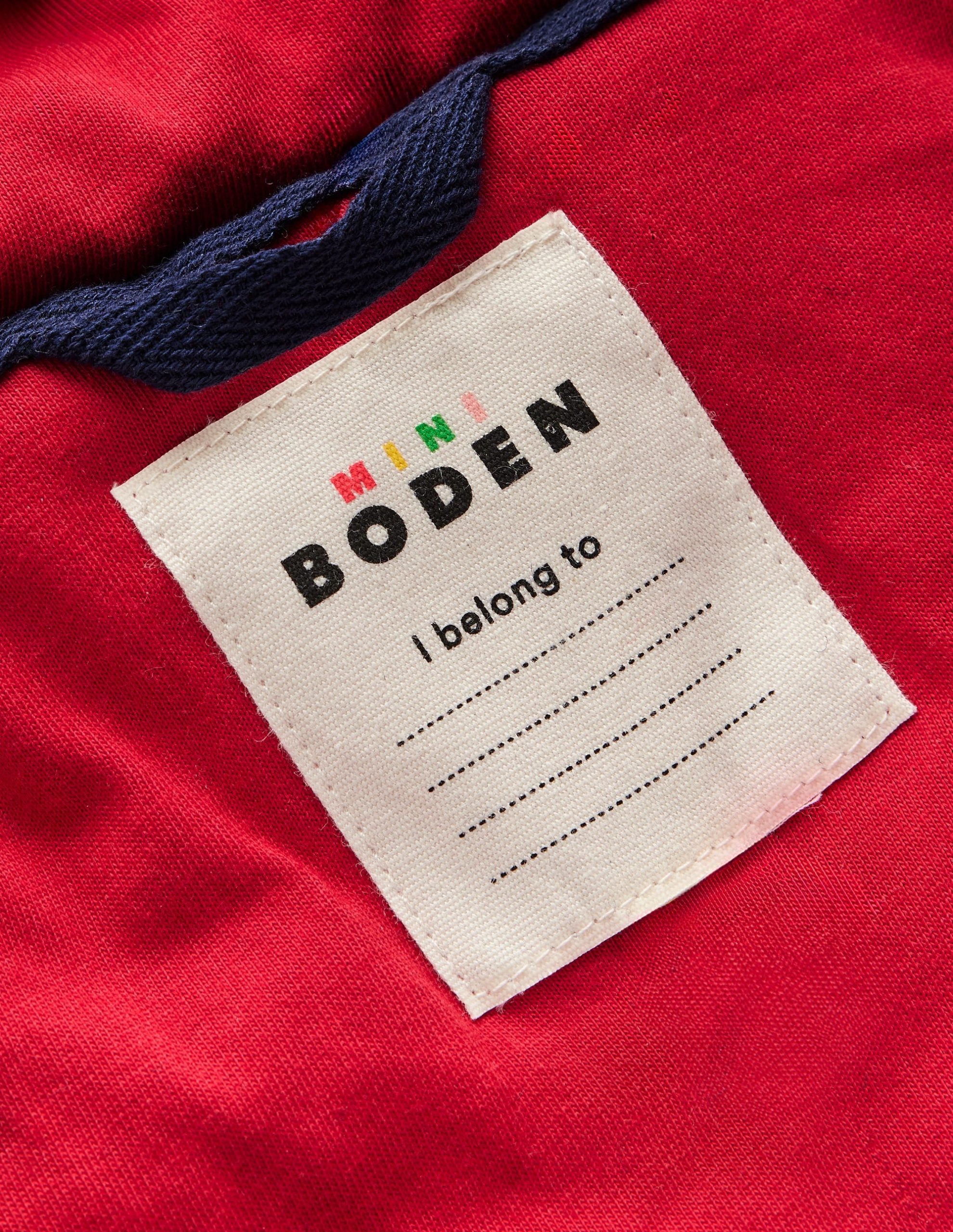 Borg Duffle Coat-Navy Gingham - Image 5