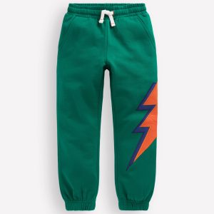 Appliqu?? Sweatpants-Lightning Bolt