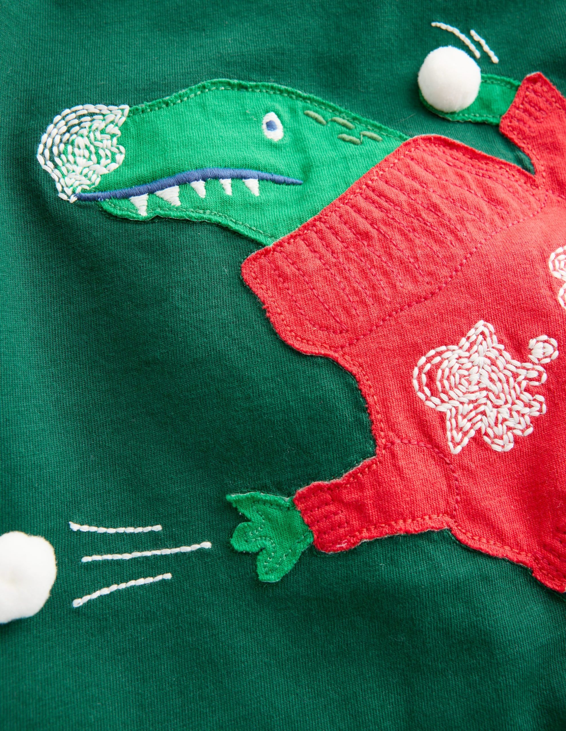 Long Sleeve Novelty 3D T-Shirt-Botanical garden Dino - Image 3