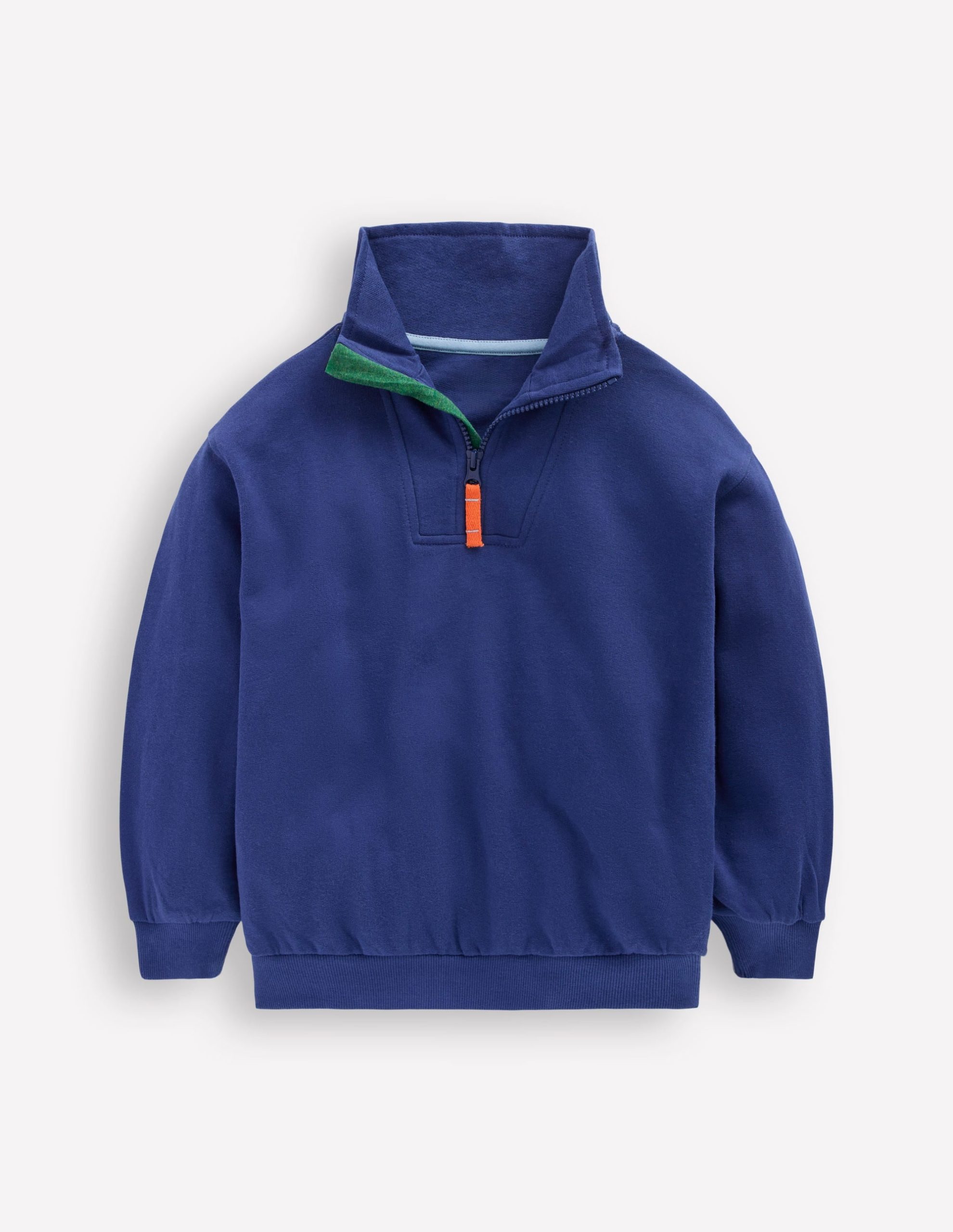 Half-Zip Sweatshirt-Navy
