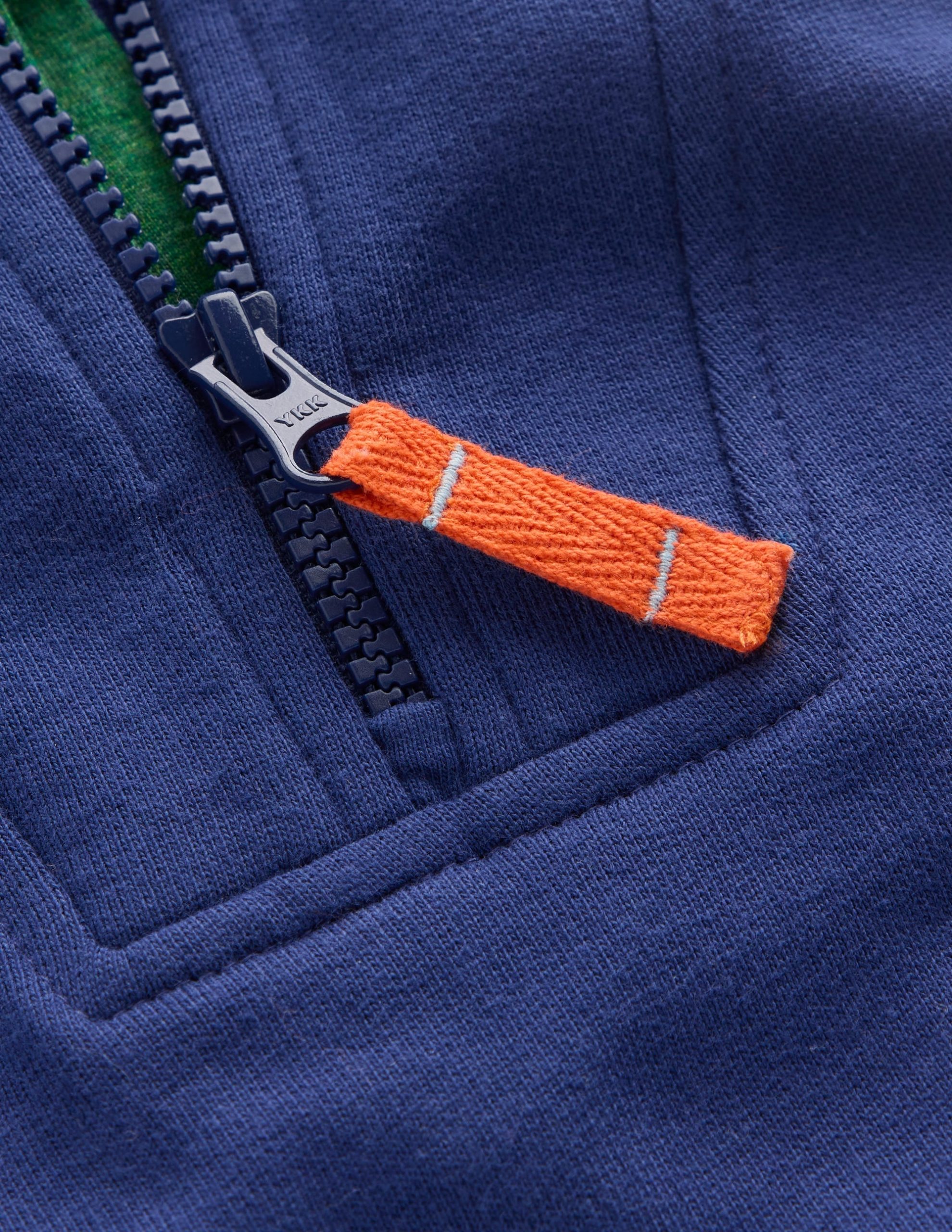 Half-Zip Sweatshirt-Navy - Image 3
