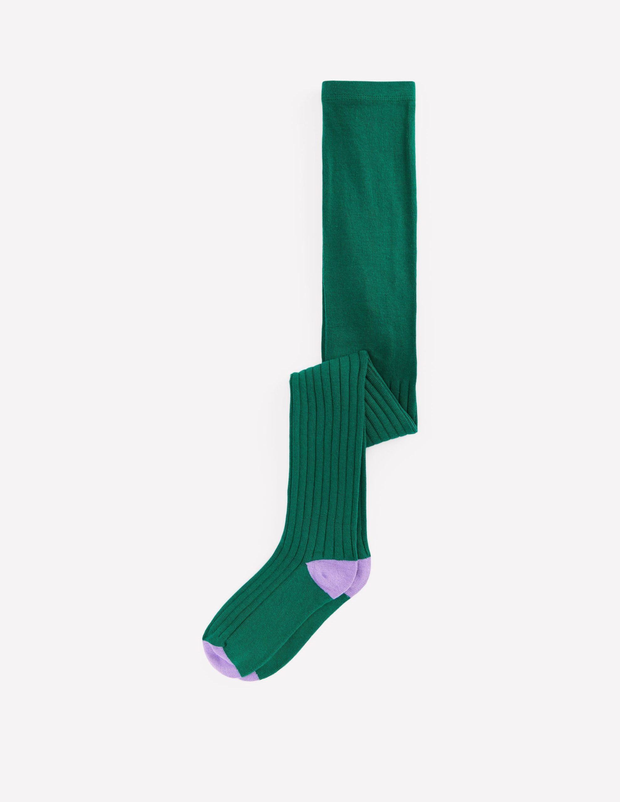 Ribbed Tights-Alpine Green