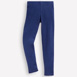 Ribbed Leggings-Starboard Blue