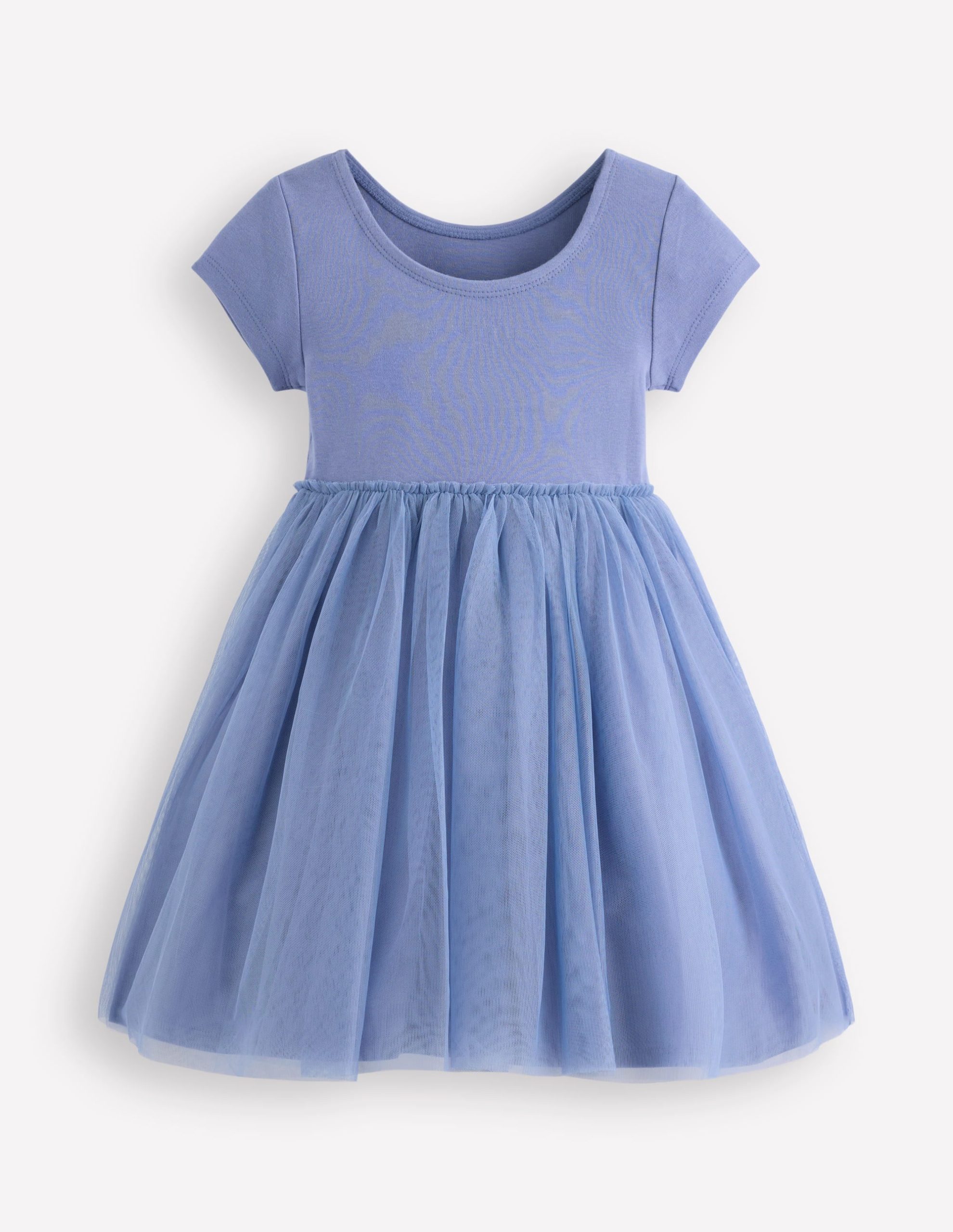 Ami Applique Tulle Dress-Pale Blue Horses - Image 5
