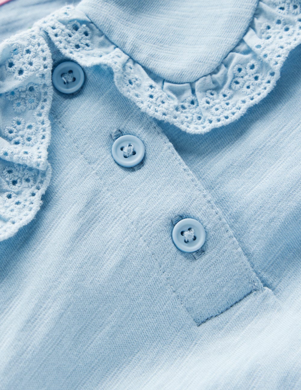 Collared Slub Top-Vintage Blue - Image 6