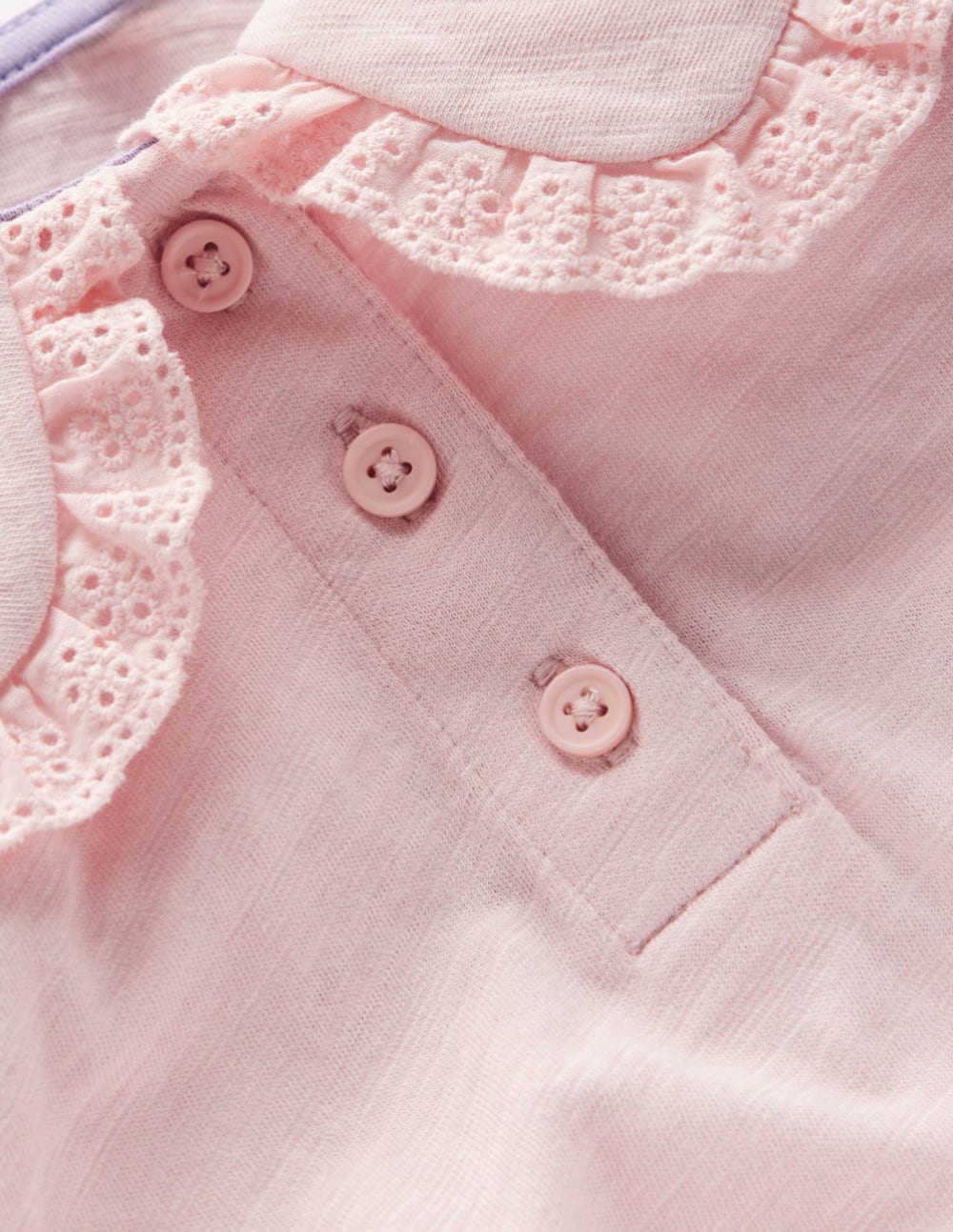Collared Slub Top-Chalk Pink - Image 6
