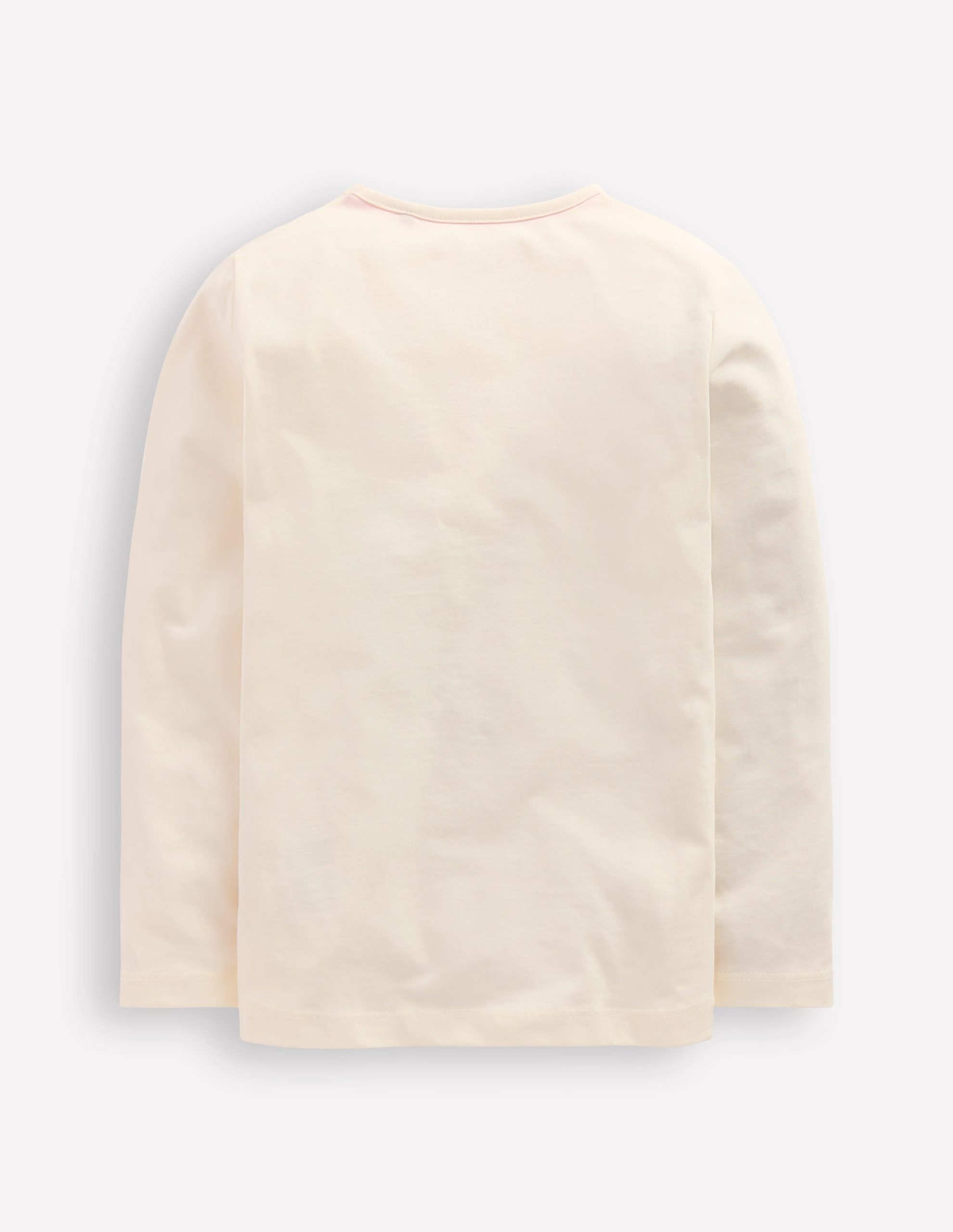 Long Sleeve Riso T-Shirt-Soft Ivory Flowers - Image 2