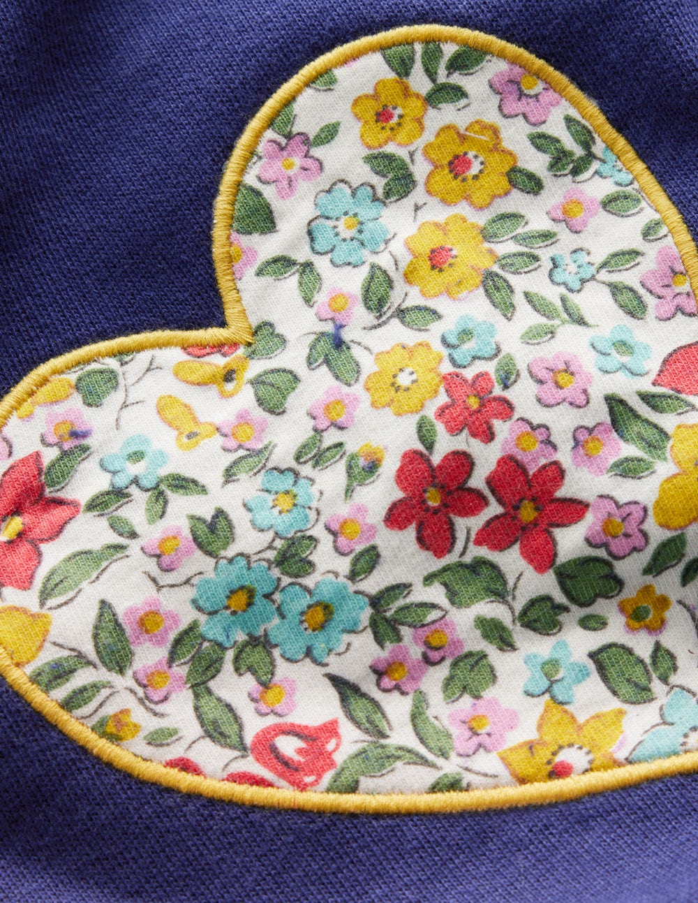 Bobbie Appliqu?? Joggers-Starboard Blue Hearts - Image 4