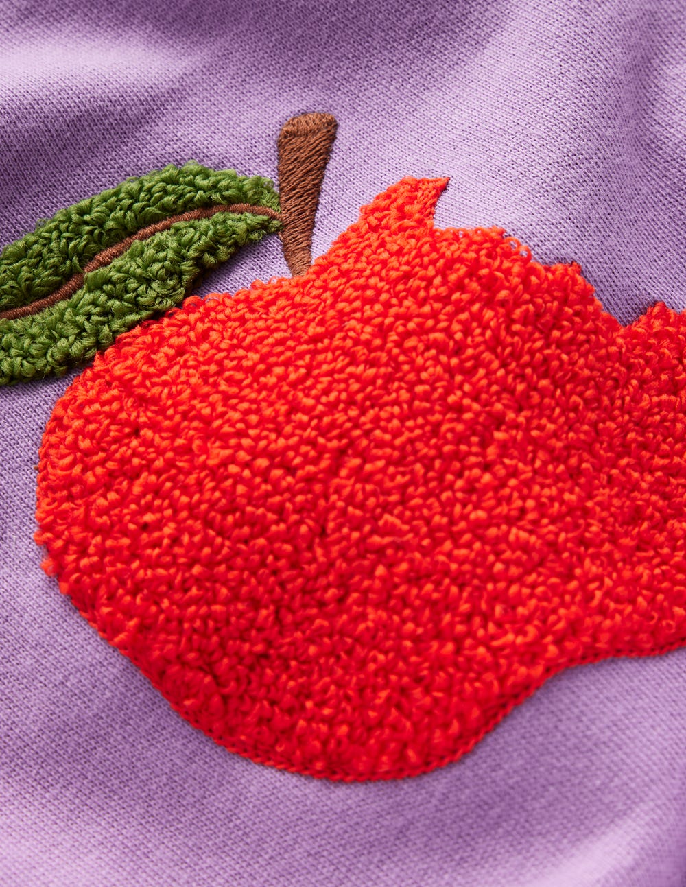 Bobbie Appliqu?? Joggers-Aster Purple Apples - Image 4