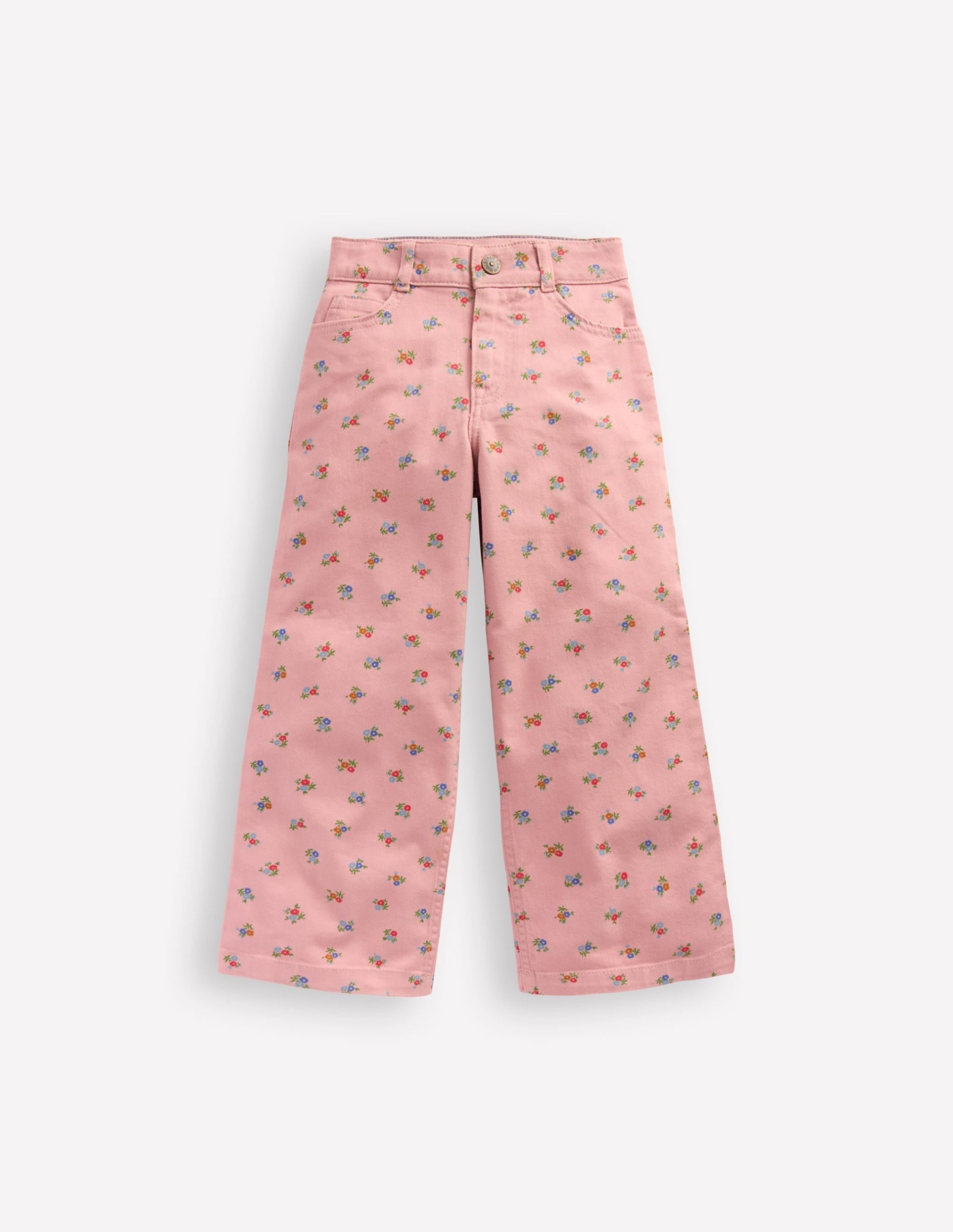 Wide Leg Pants-Vintage Pink Ditsy - Image 3