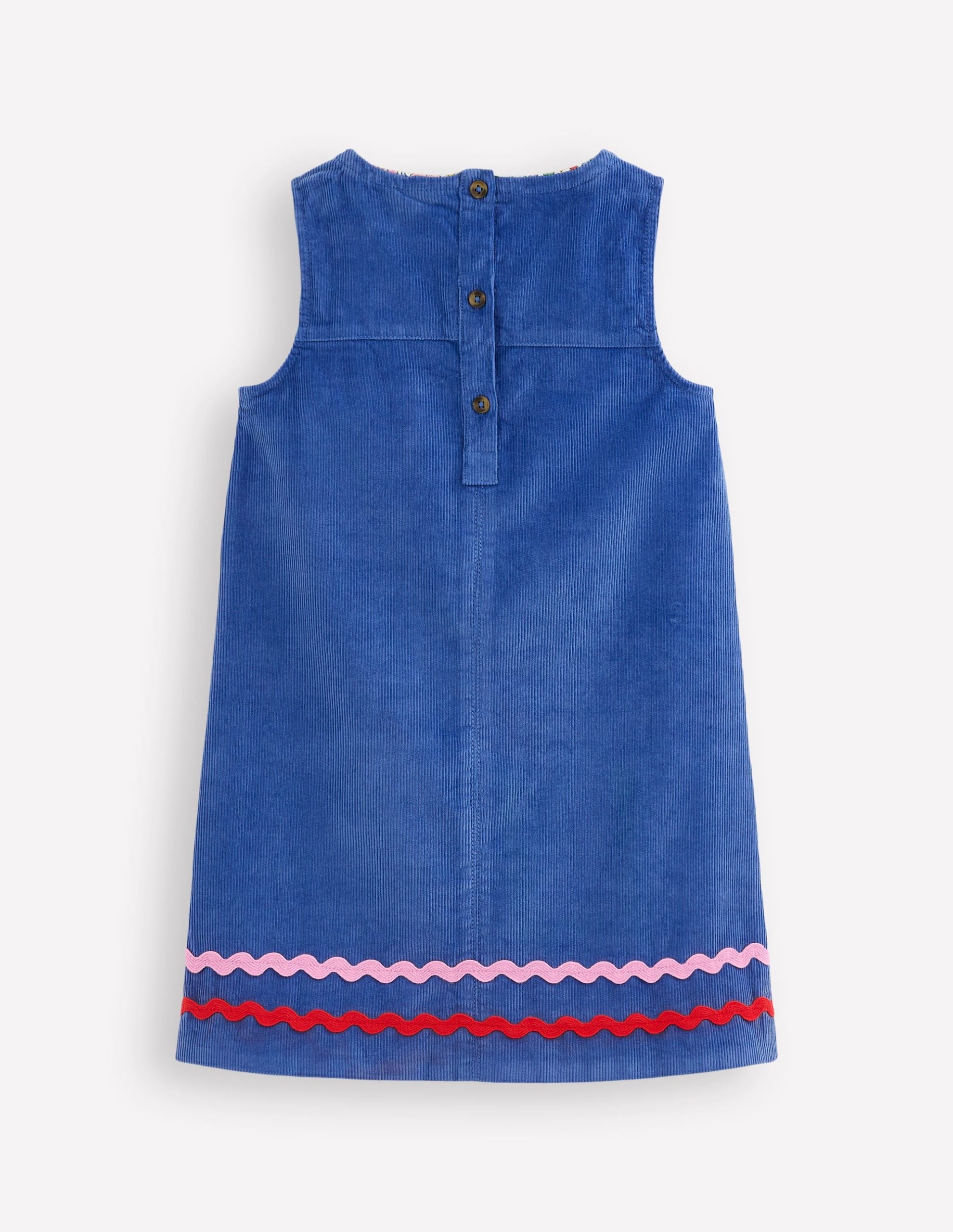 Saffy Cord Pinafore Dress-Bluejay - Image 2
