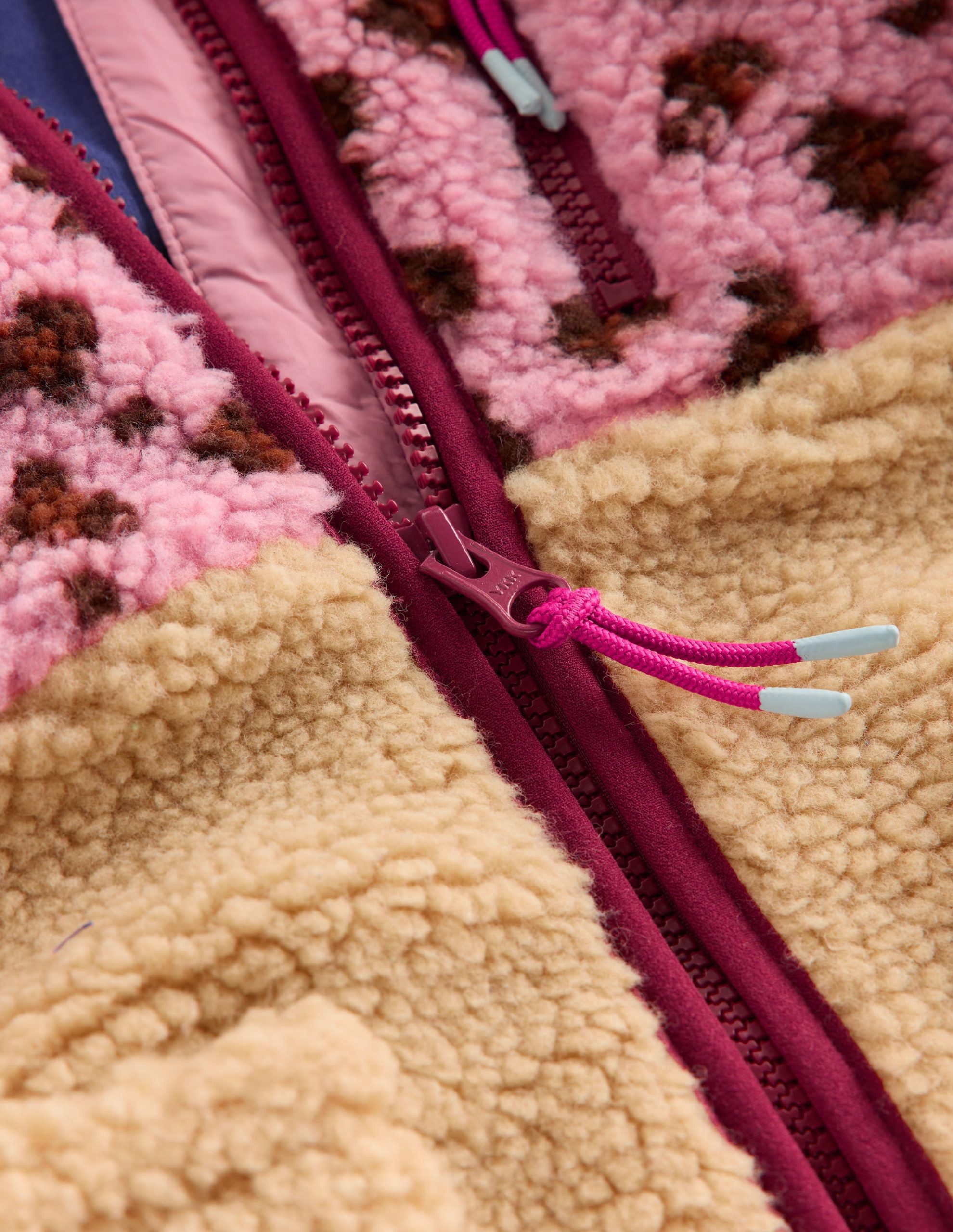 2-in-1 Borg Jacket-Pink Leopard - Image 3