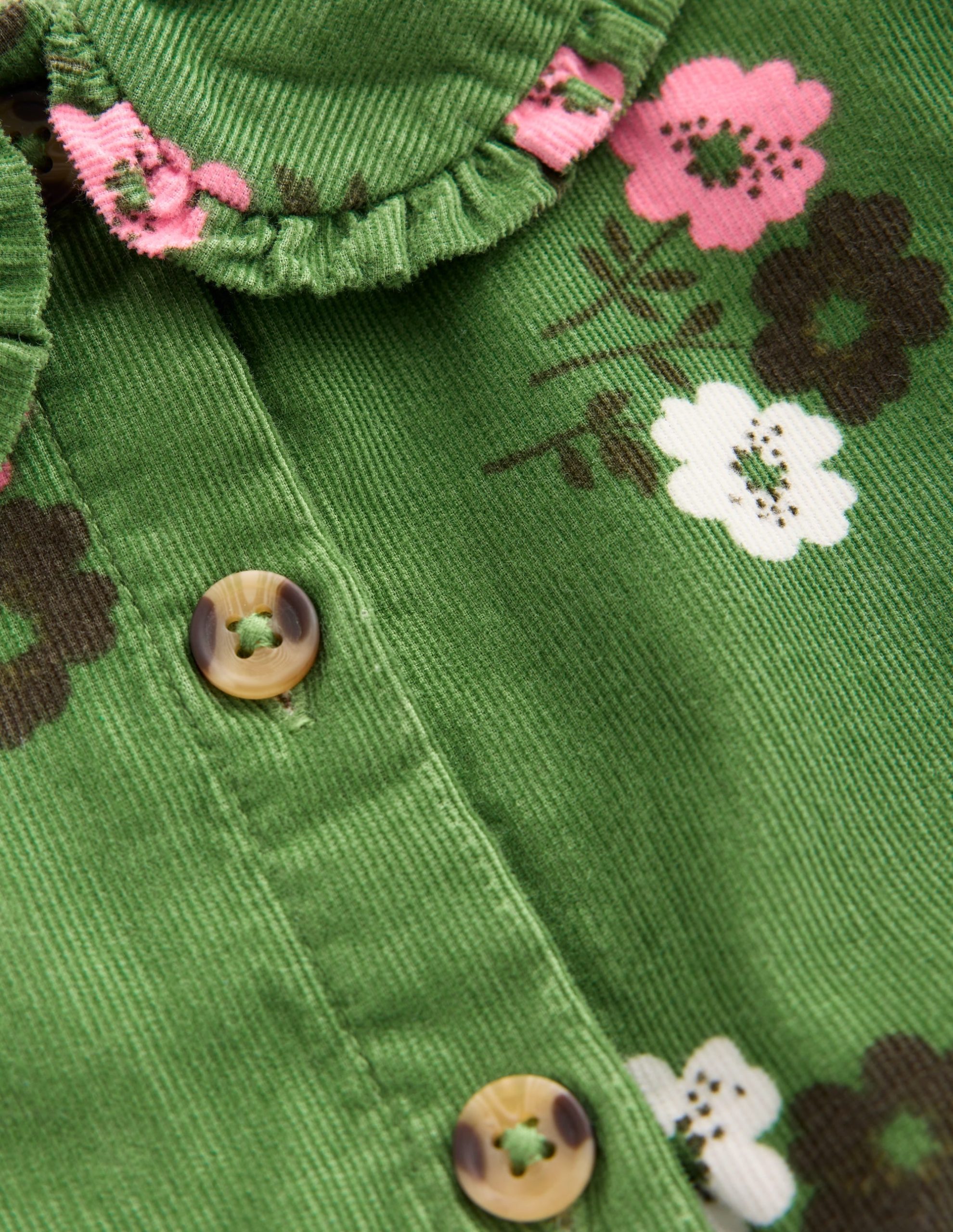 Minna Collared Woven Dress-Green Ditsy Floral - Image 3