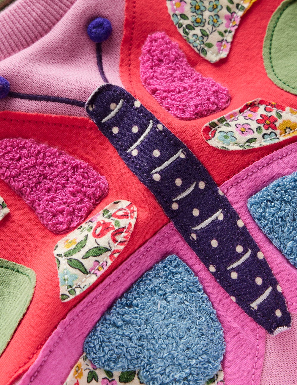 Applique Sweatshirt-Formica Pink Butterfly - Image 3