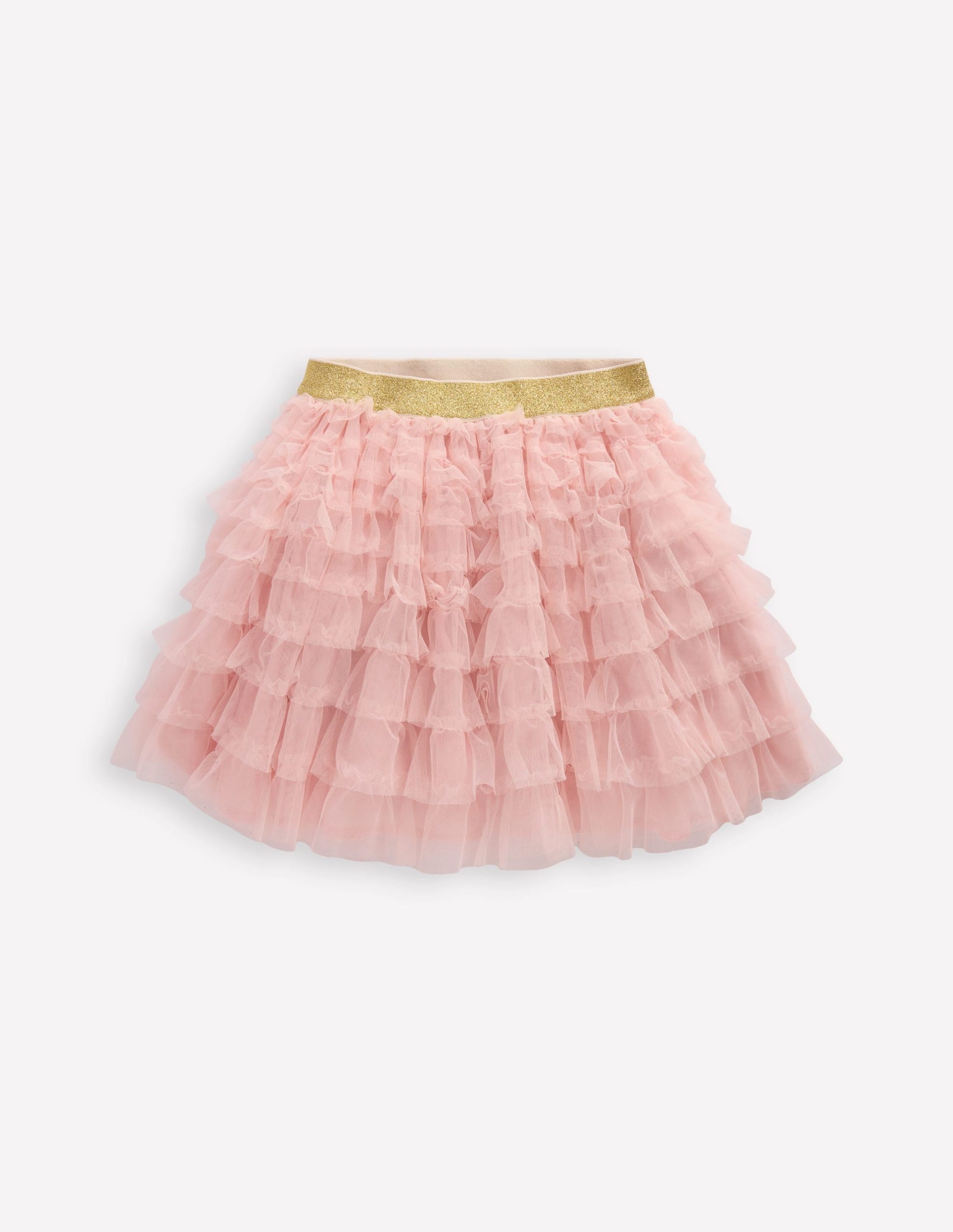 Tiered Tulle Skirt-Chalk Pink