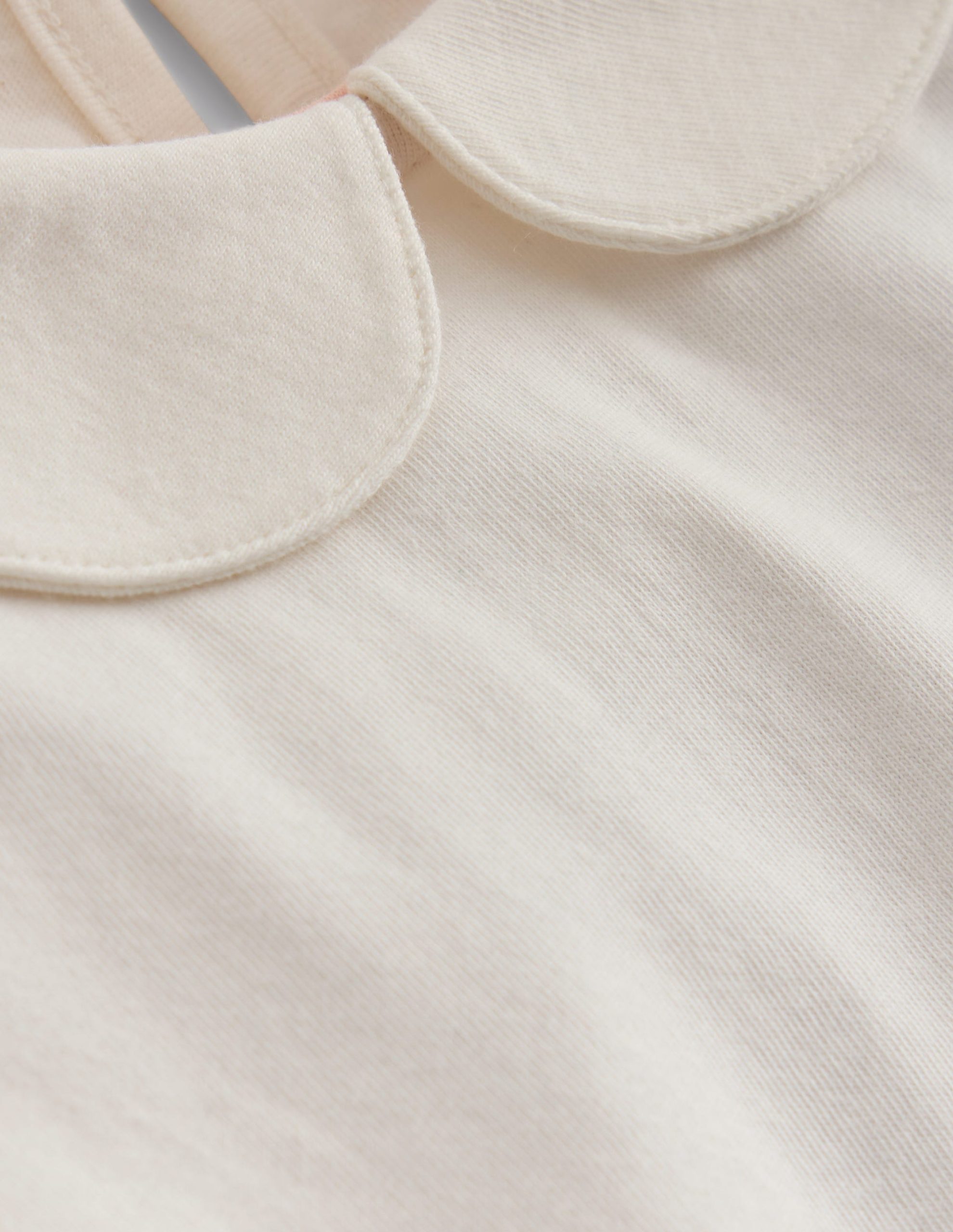 Collared Jersey Top-Soft Ivory - Image 3