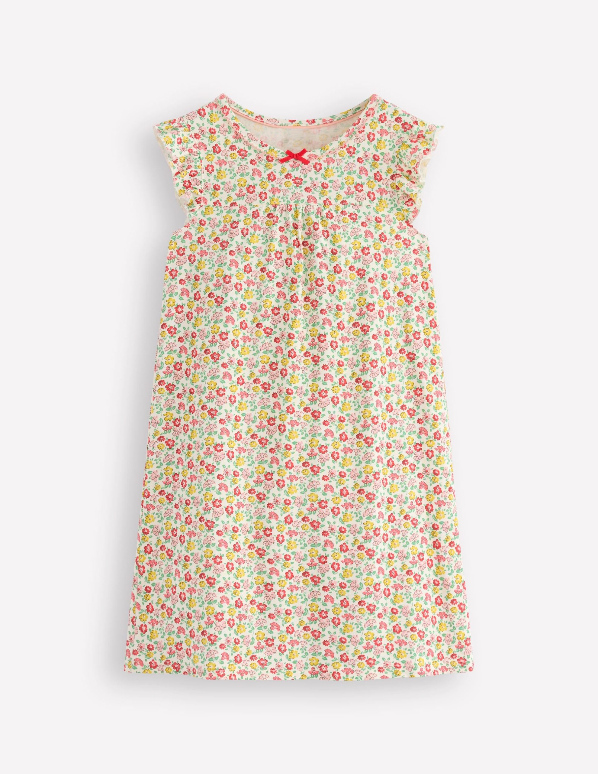 Short Sleeve Nightie-Multi Summer Flowerbed - Image 4