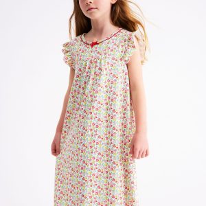 Short Sleeve Nightie-Multi Summer Flowerbed