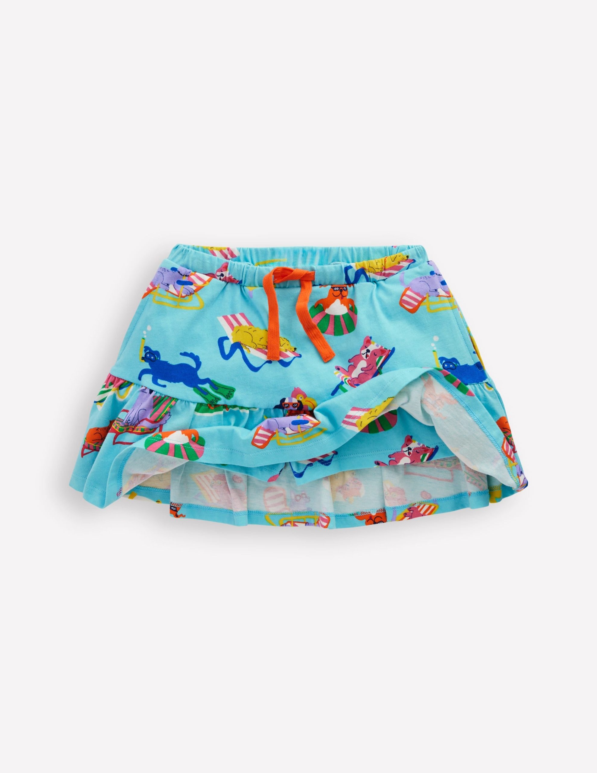 Tiered Jersey Skort-Caribbean Blue Poolside Pets - Image 7