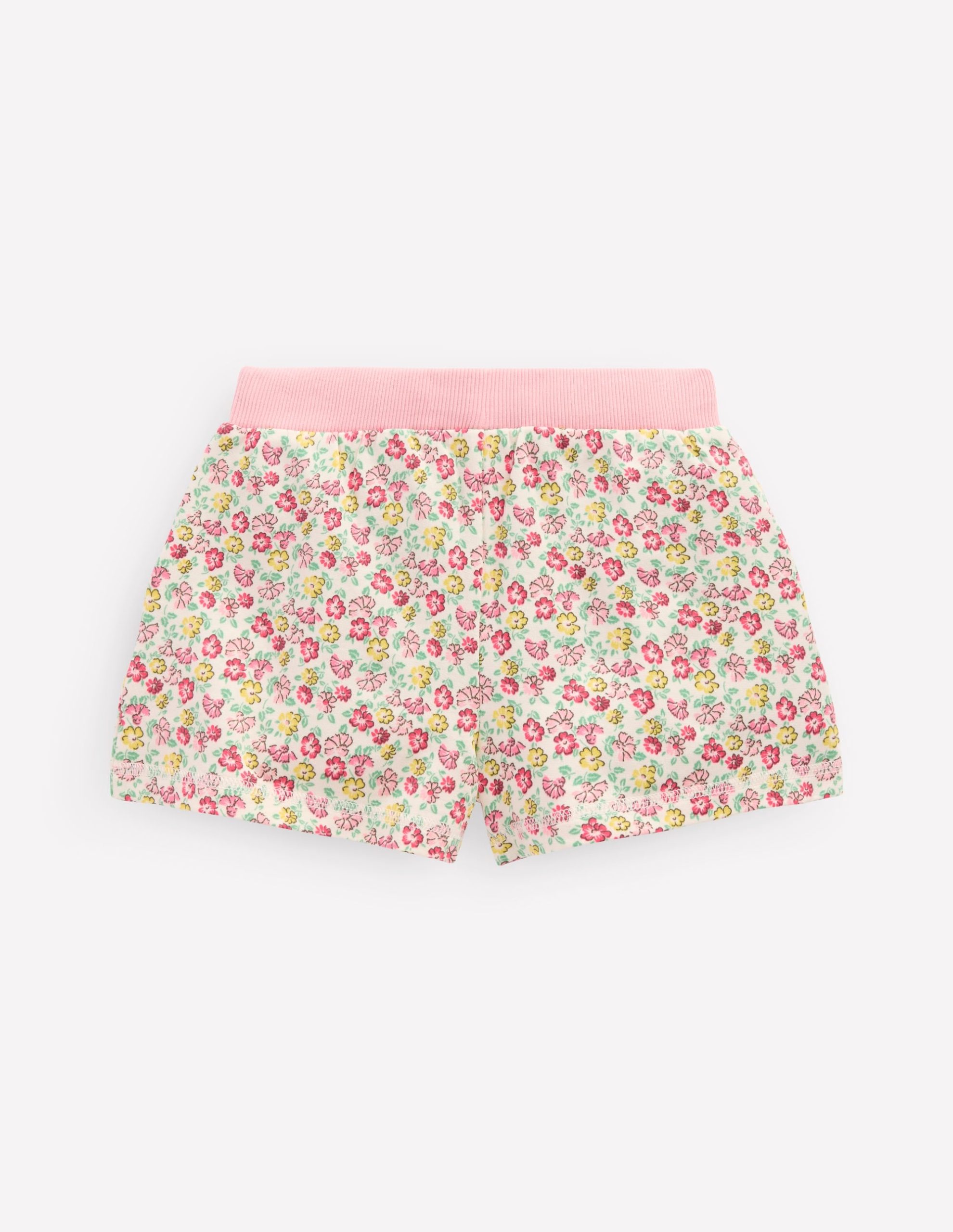 Printed Jersey Shorts-Multi Summer Flowerbed - Image 2