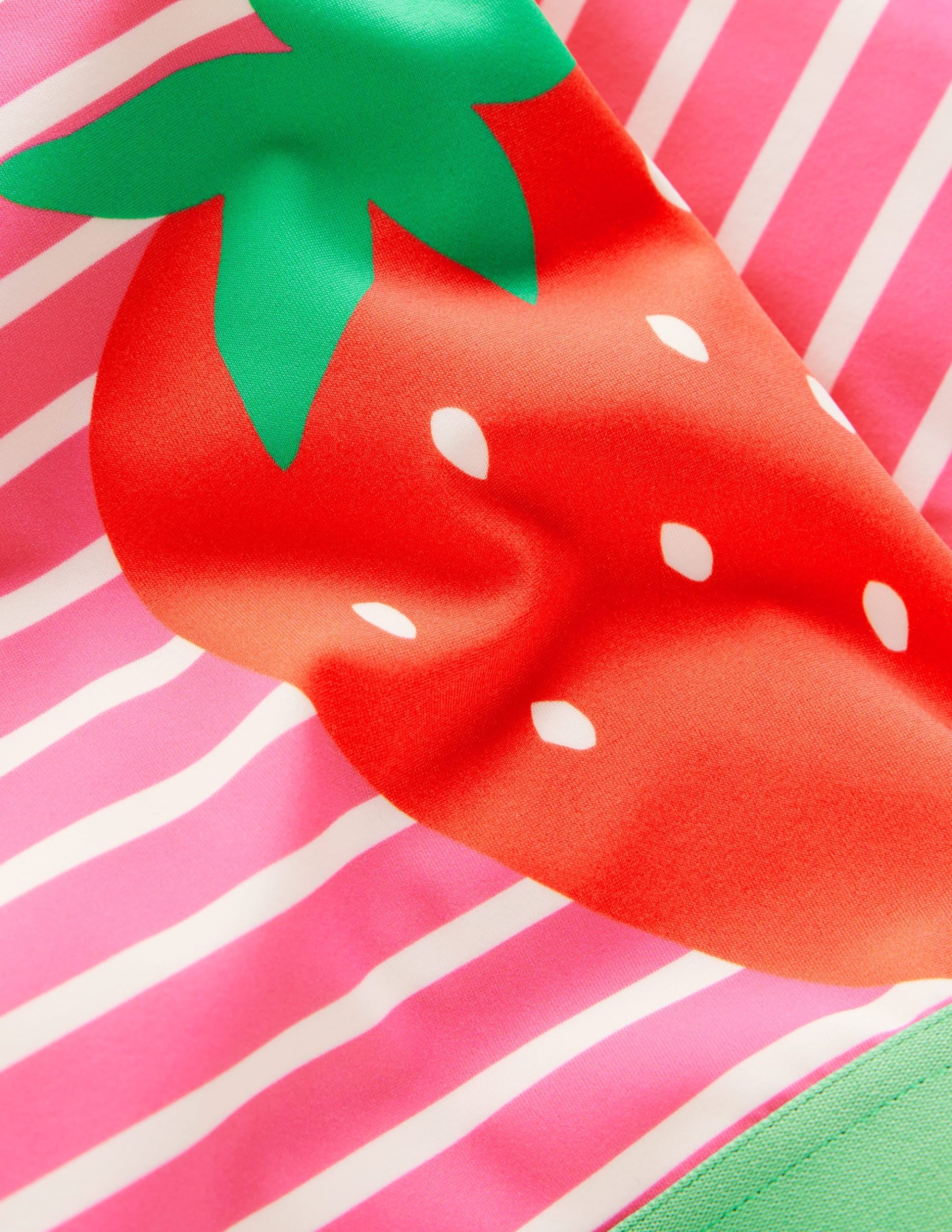 Cropped Rash Vest Set-Strawberry Stripe - Image 3