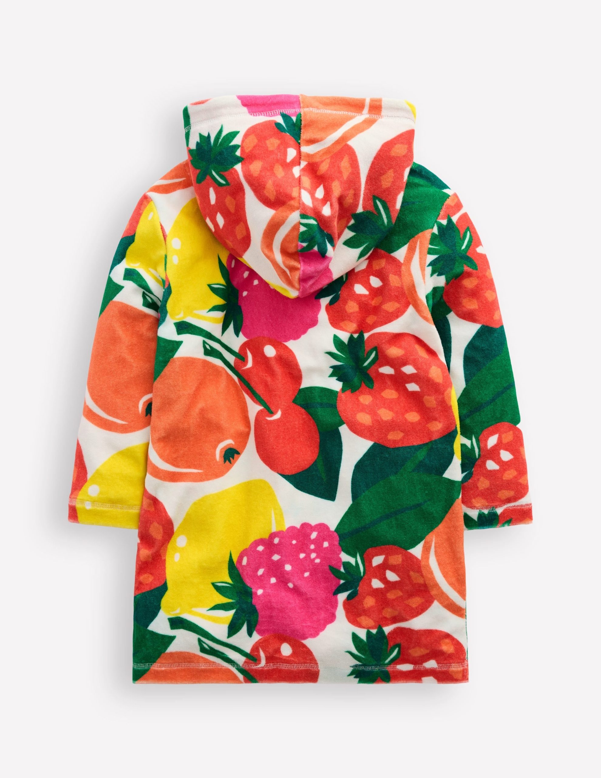 Romie Towelling Zip Throw-On-Multi Giant Fruit - Image 2
