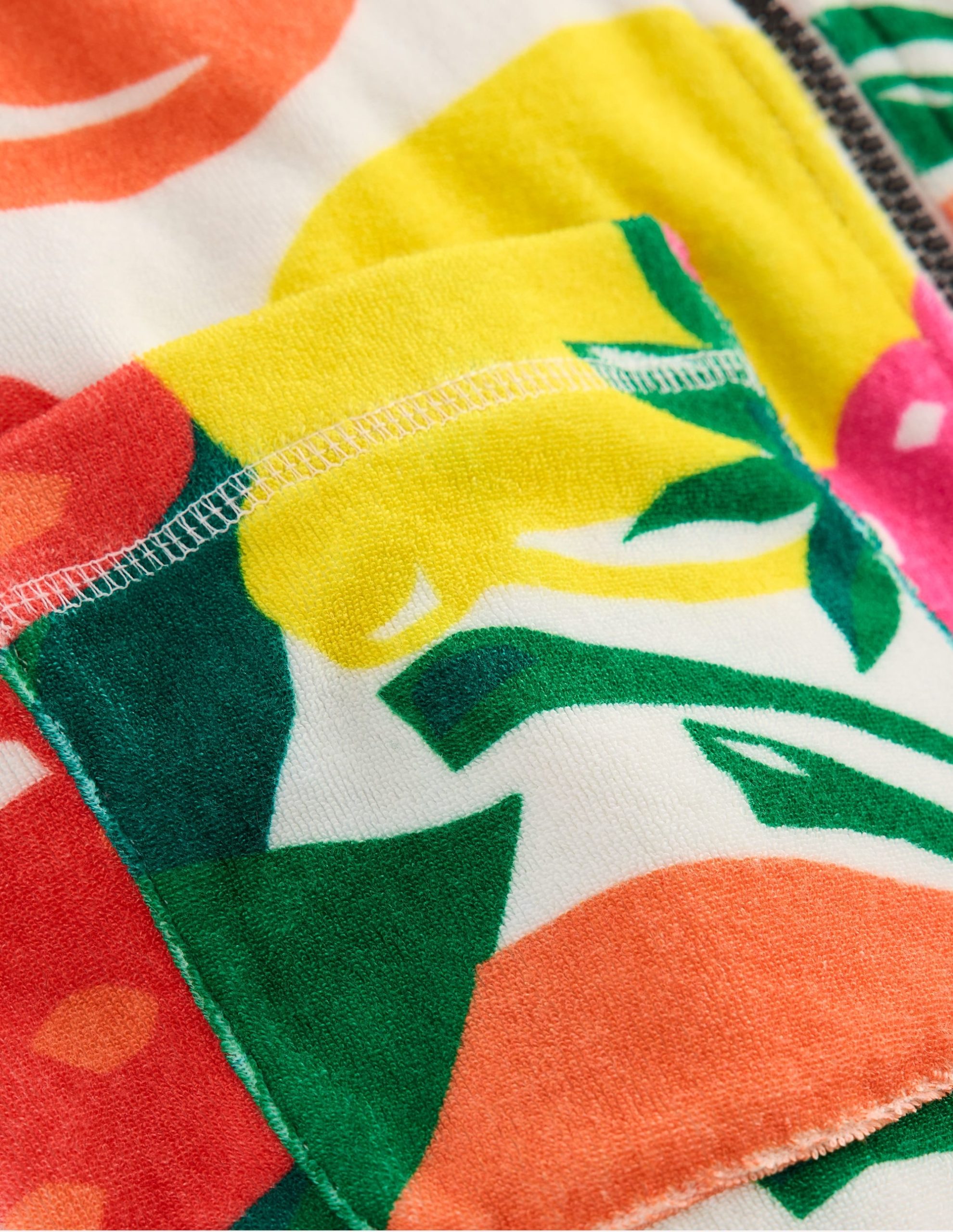 Romie Towelling Zip Throw-On-Multi Giant Fruit - Image 3