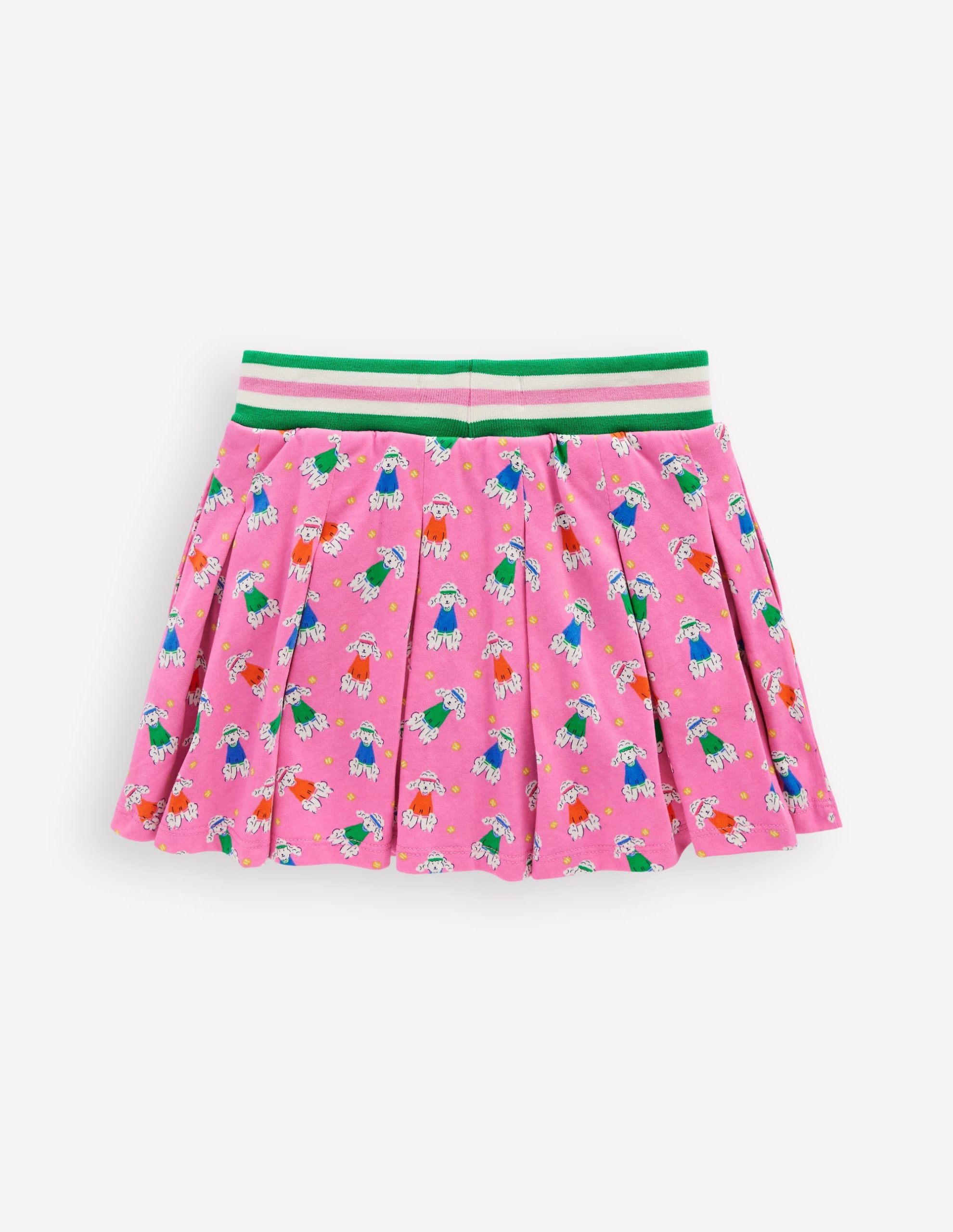 Pleated Jersey Skort-Cosmos Pink Sporty Poodle - Image 2