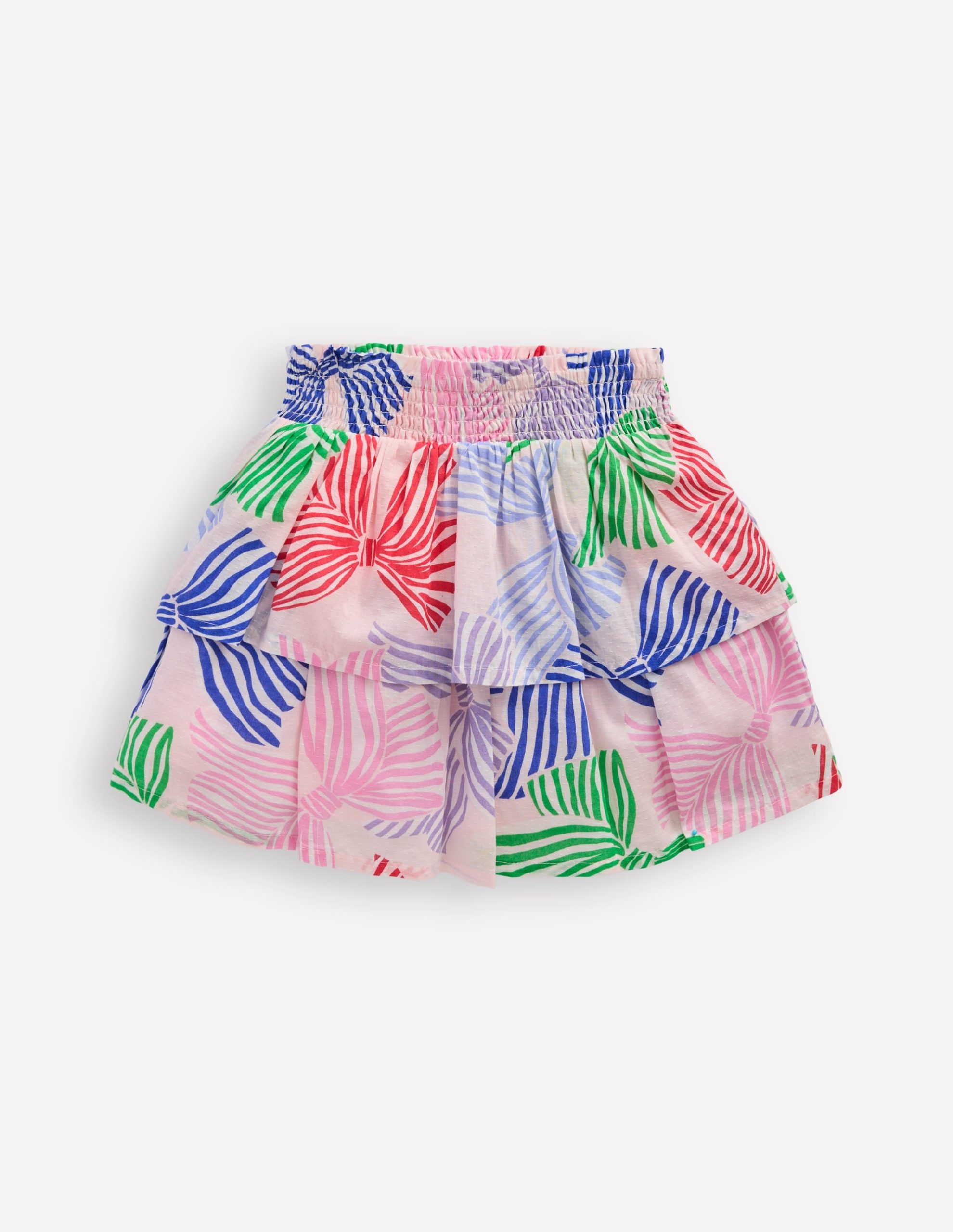 Tiered Woven Skirt-French Pink Bows - Image 2