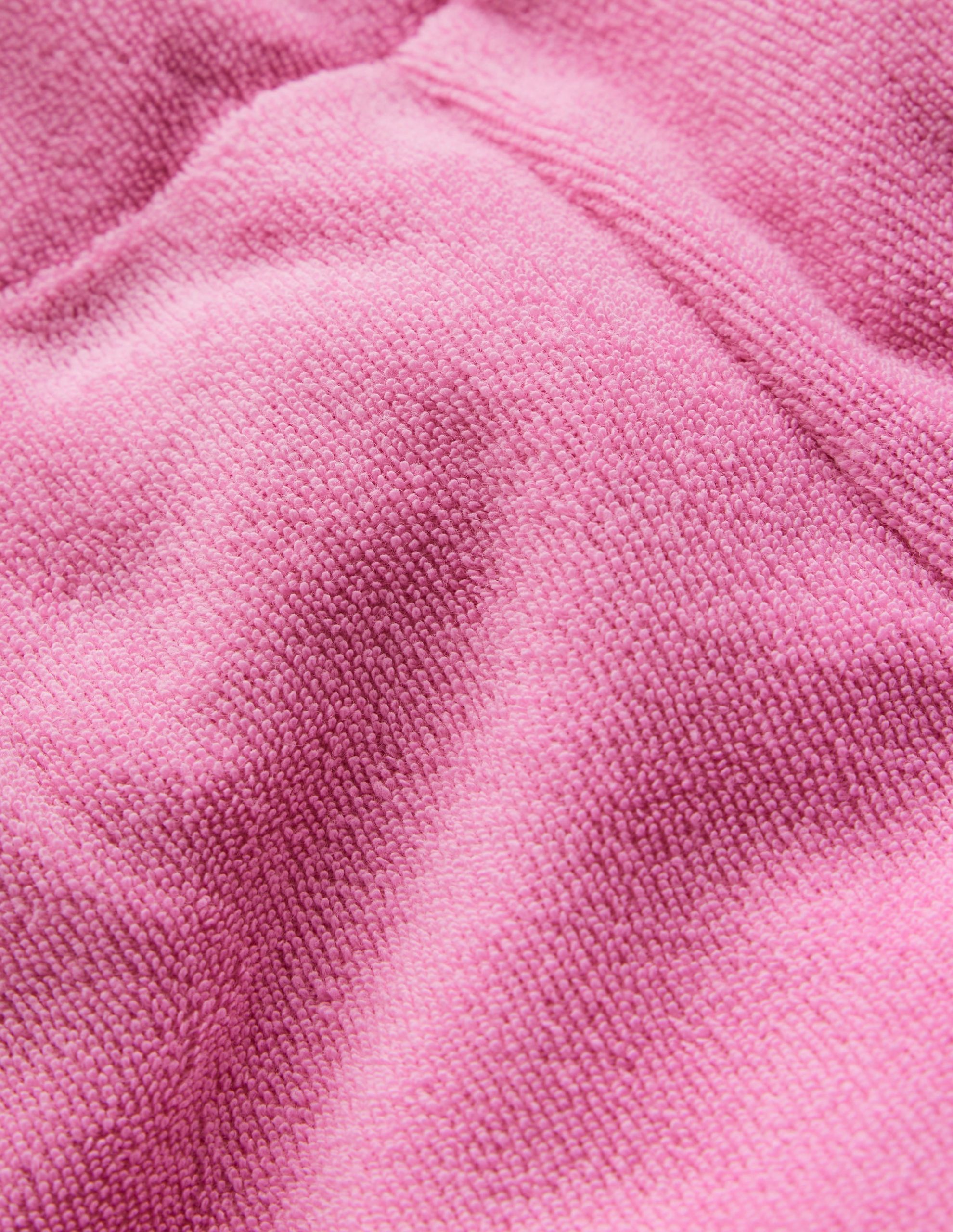 Frill Hem Towelling Shorts-Vintage Mauve - Image 3