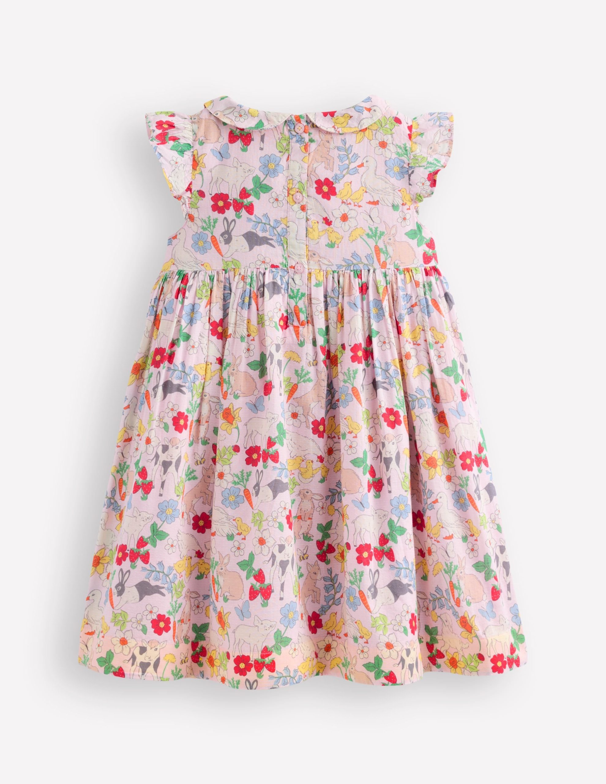 Adeline Smocked Dress-Lilac Spring Meadow - Image 3