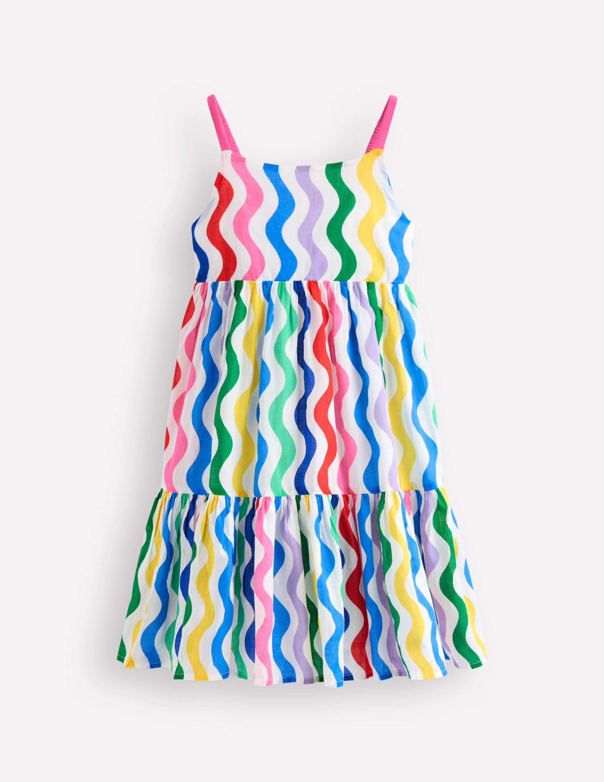 Aurelia Tiered Twirly Dress-Multi Wave - Image 2