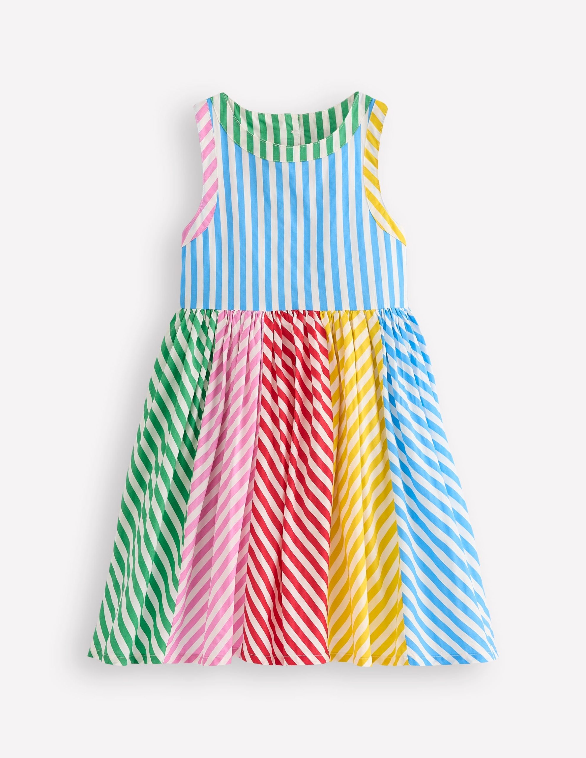 Harlow Back Detail Dress-Hotchpotch Multi Stripe - Image 3
