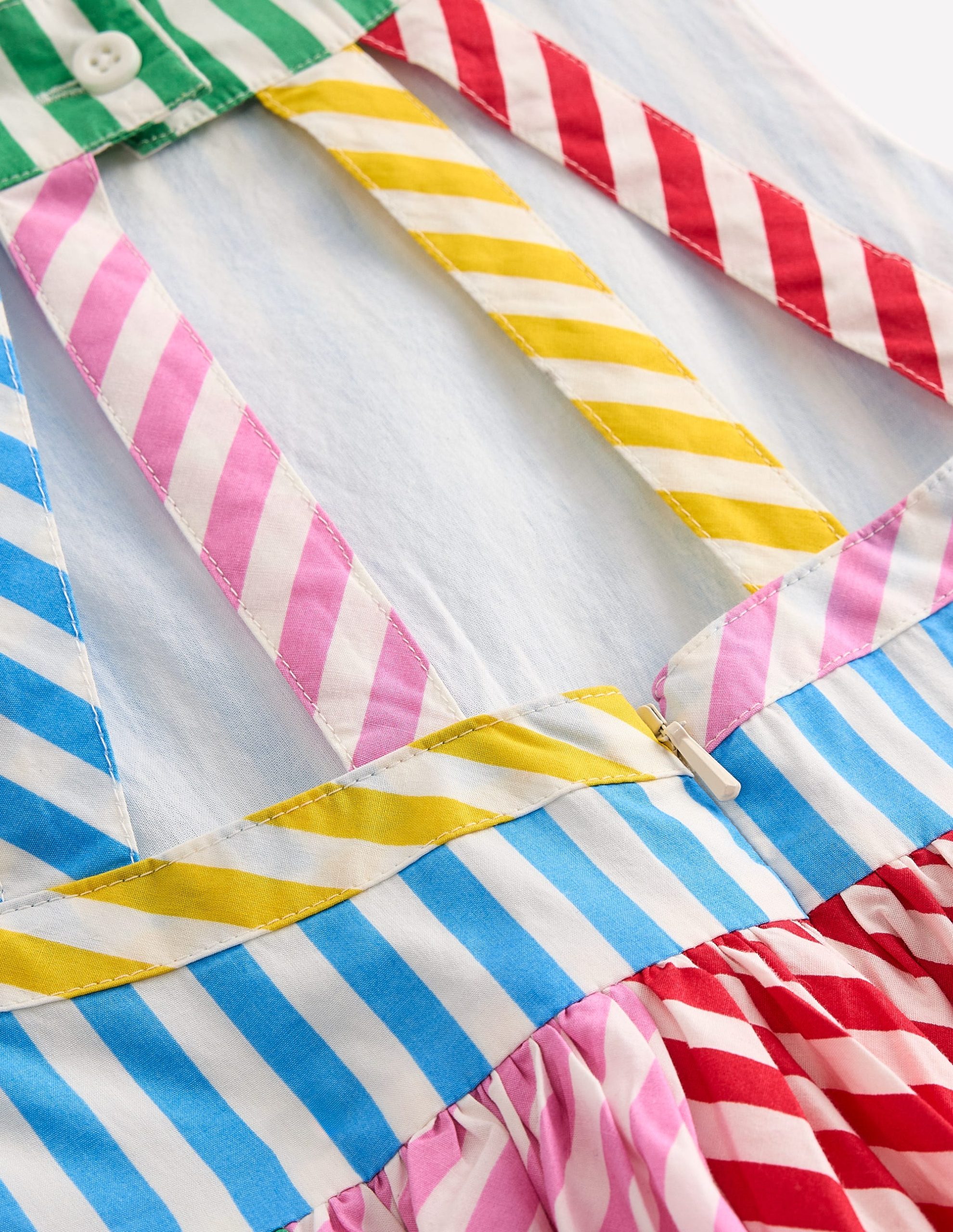 Harlow Back Detail Dress-Hotchpotch Multi Stripe - Image 5