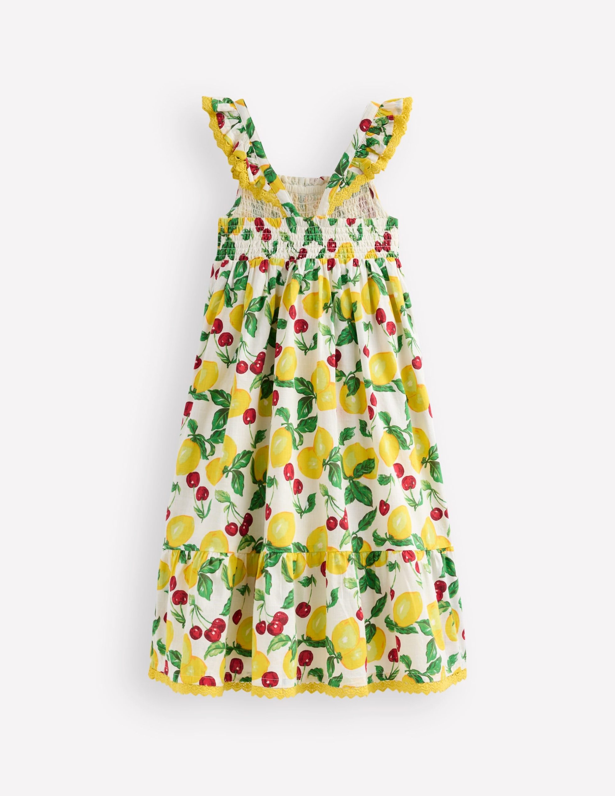 Luella Frill Maxi Sundress-Ivory Lemons and Cherries - Image 3