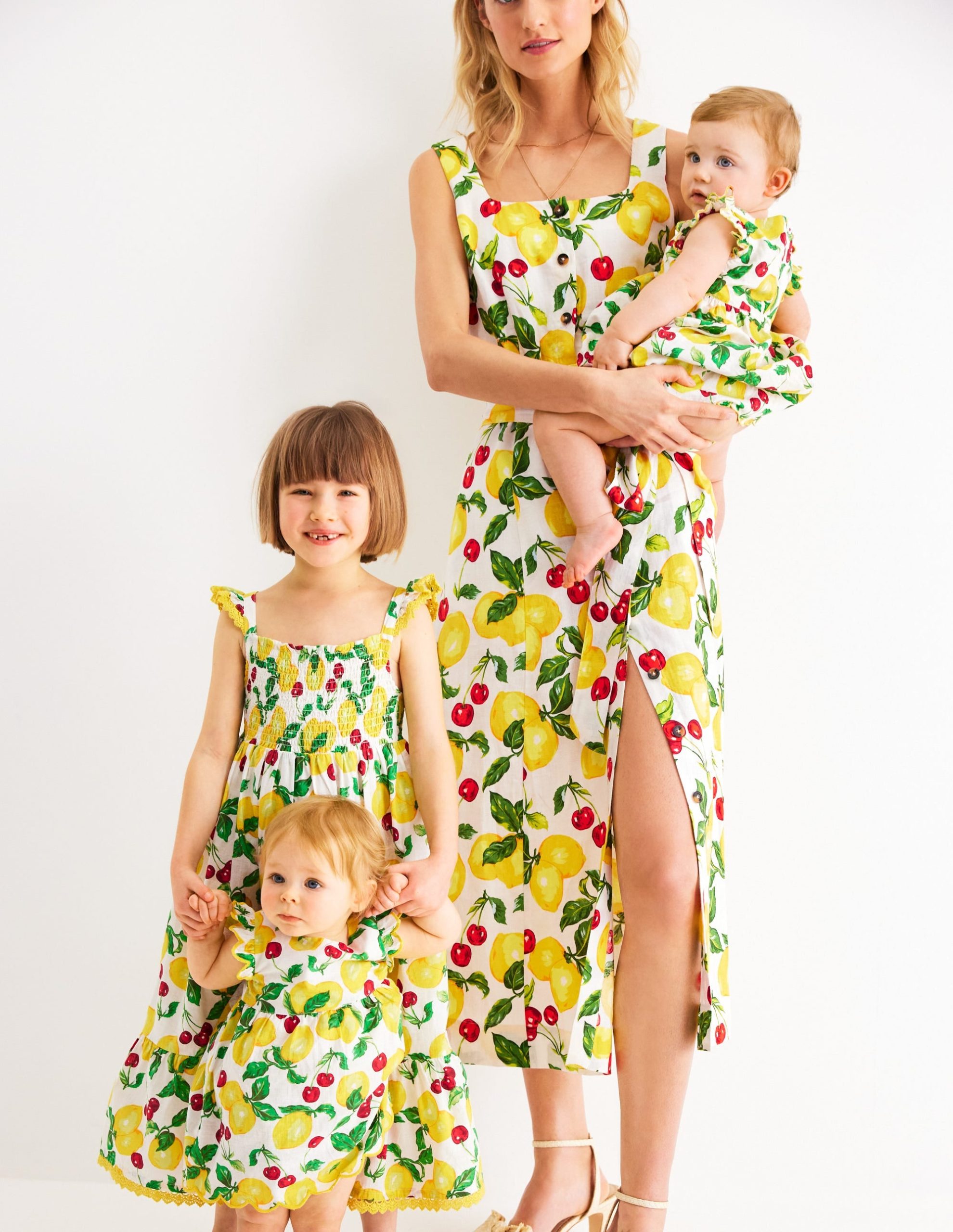 Luella Frill Maxi Sundress-Ivory Lemons and Cherries - Image 5