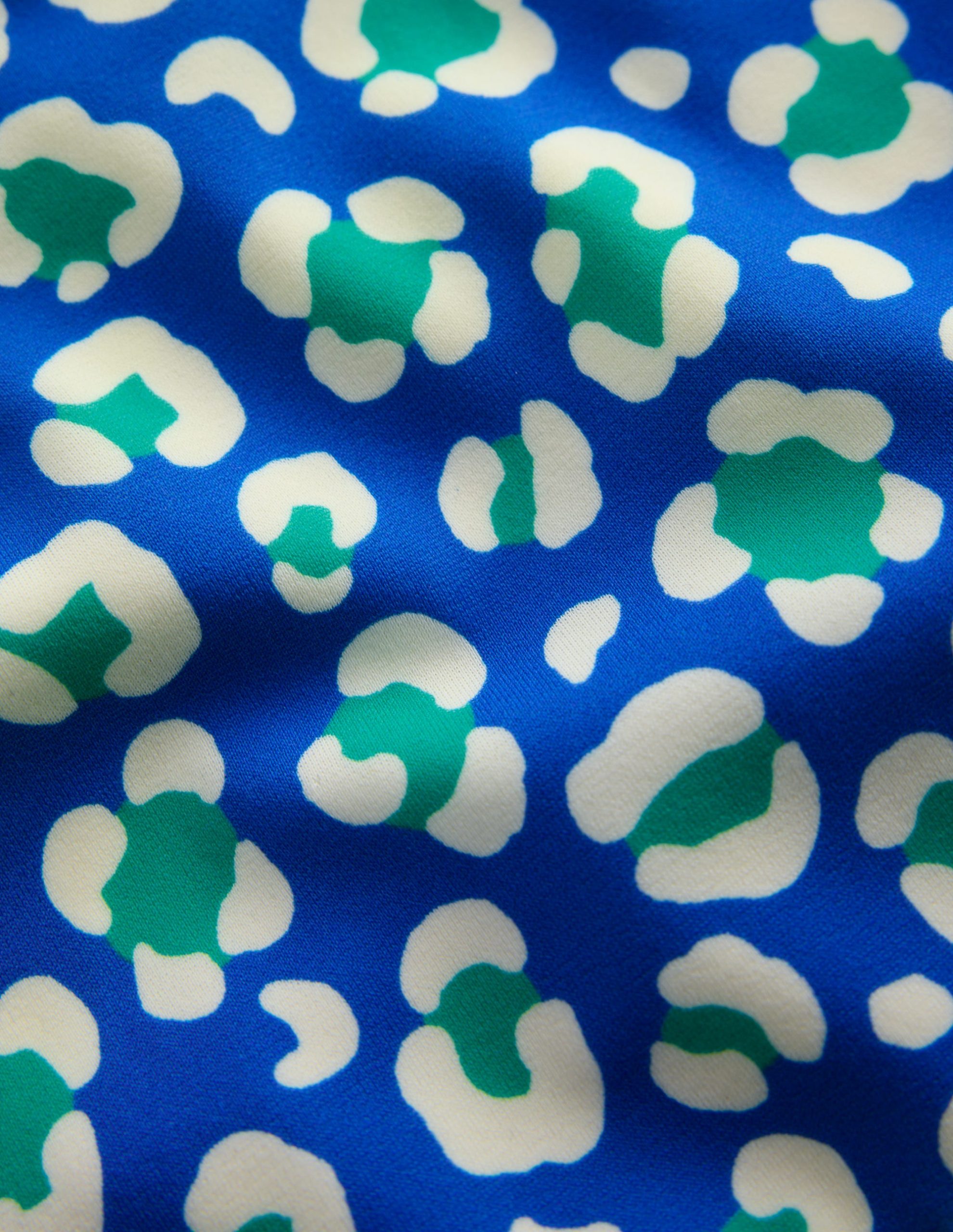 Cross-back Bikini Top-Aquamarine Leopard - Image 3