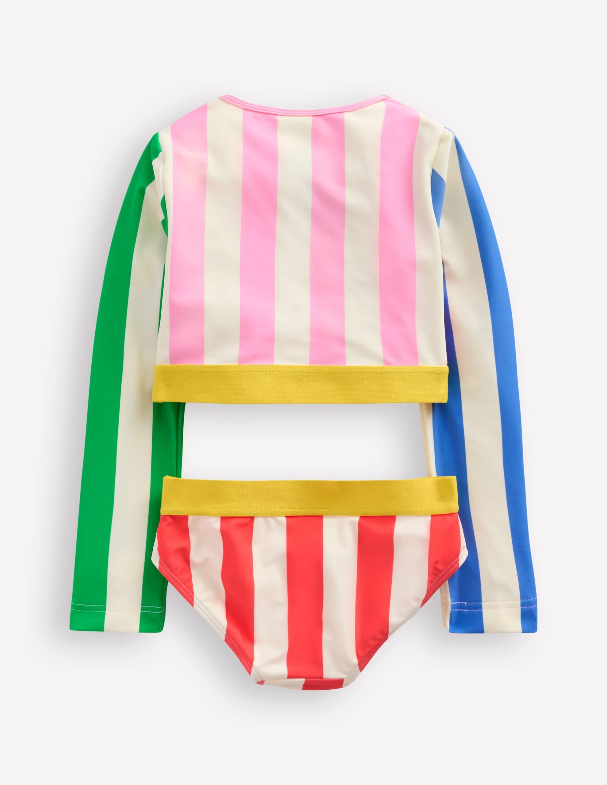 Cropped Rash Vest Set-Hotchpotch Stripe - Image 3