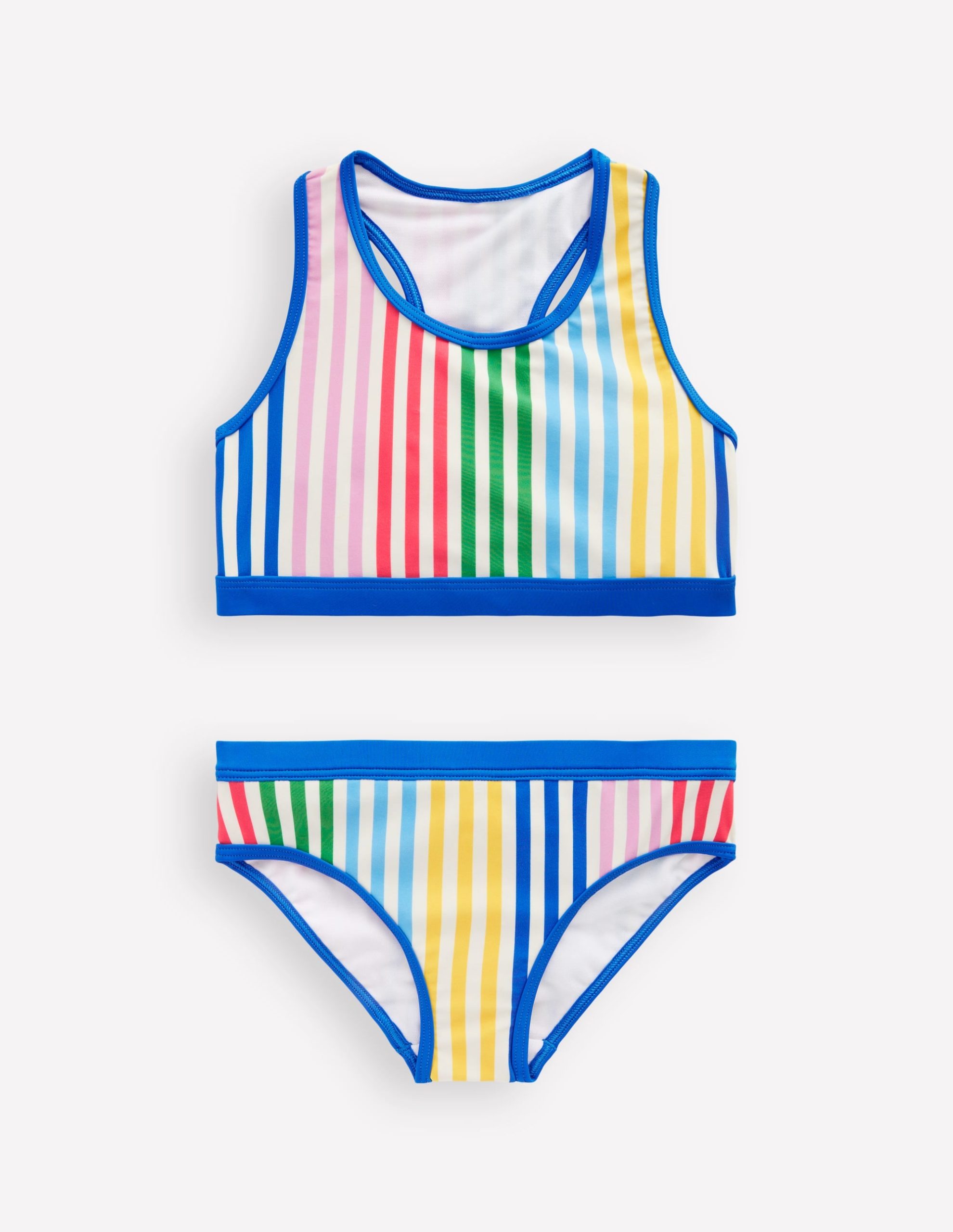 Racerback Bikini-Hotchpotch Stripe