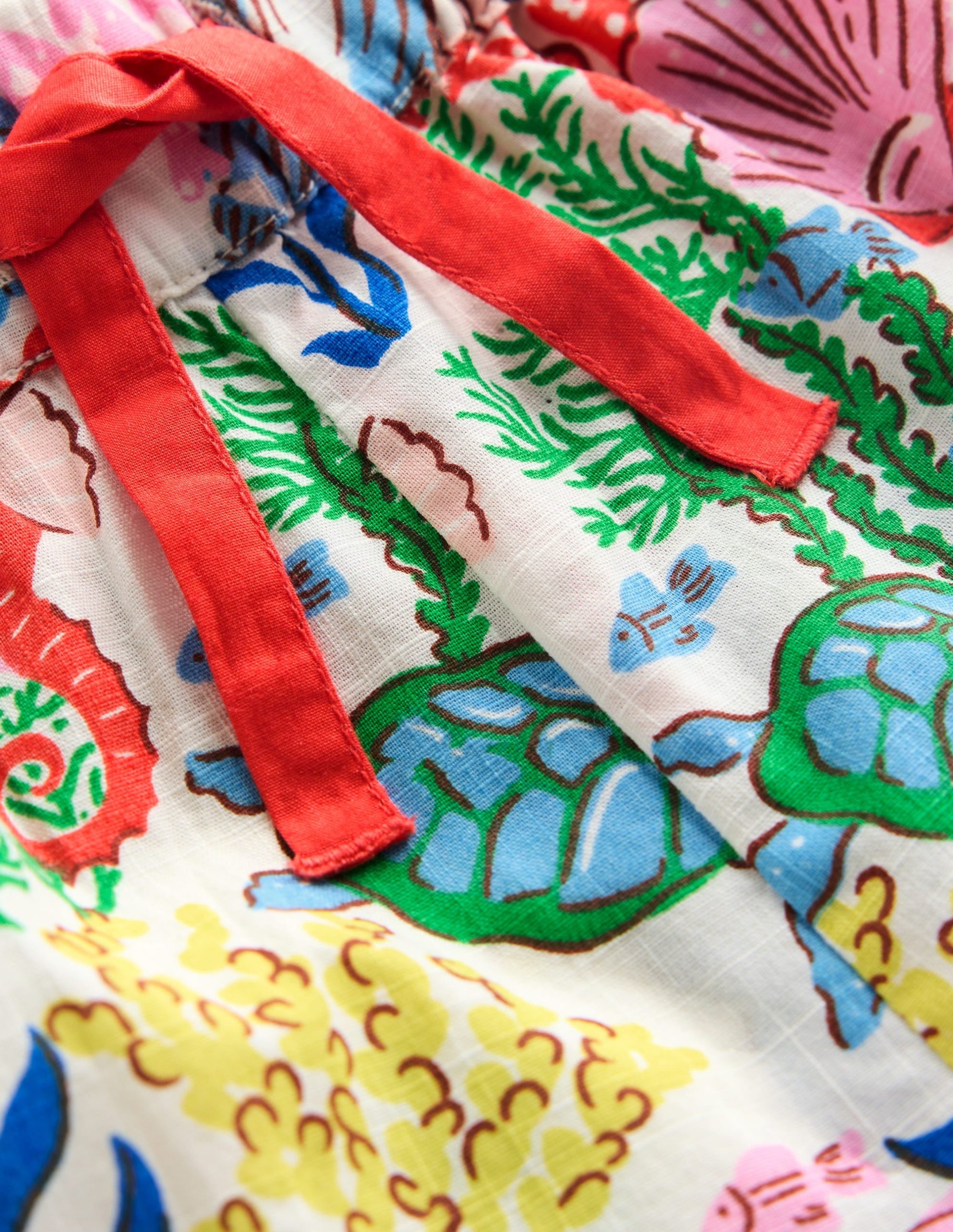 Juniper Woven Frill Shorts-Multi Coral Cove - Image 5