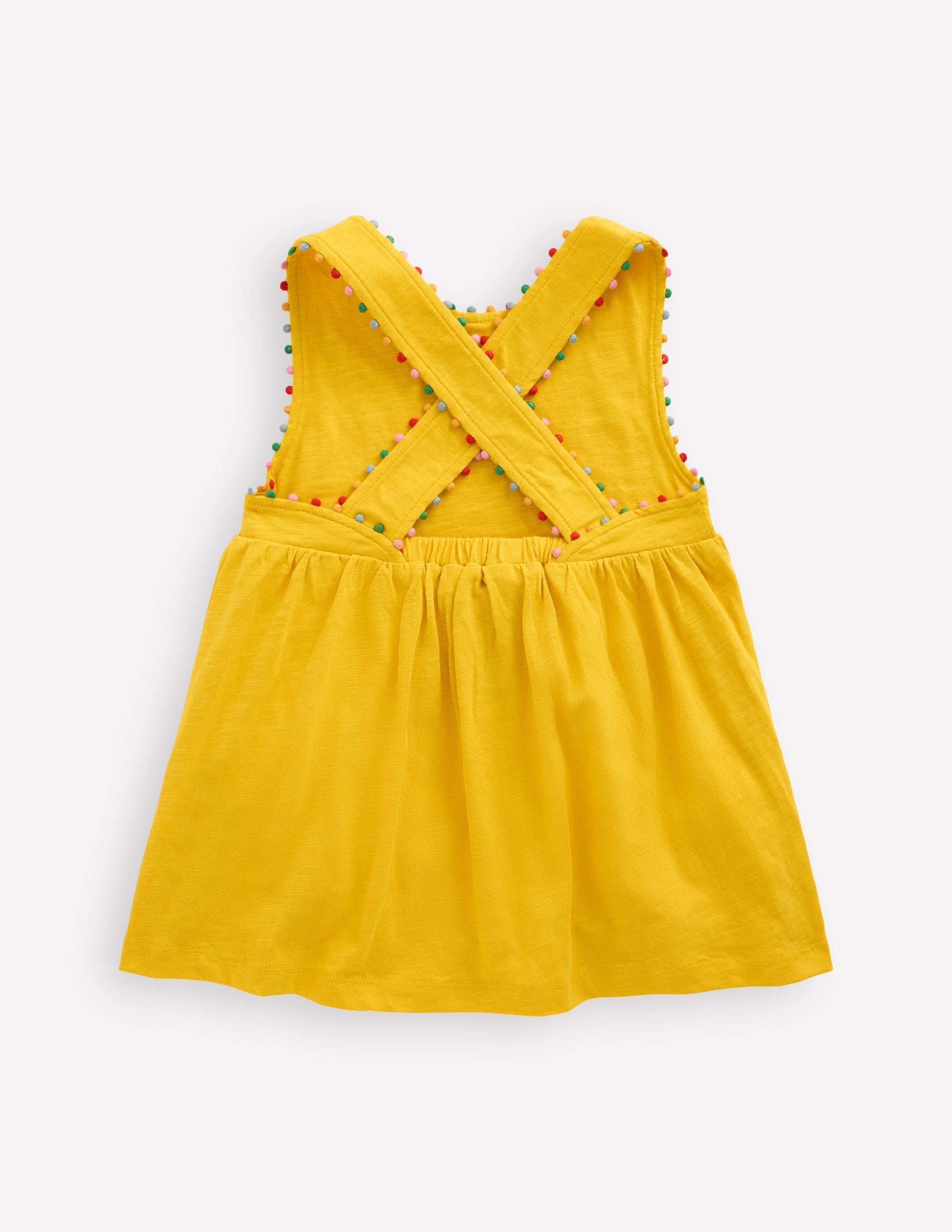 Cross-back Pom Top-Pineapple Yellow - Image 2