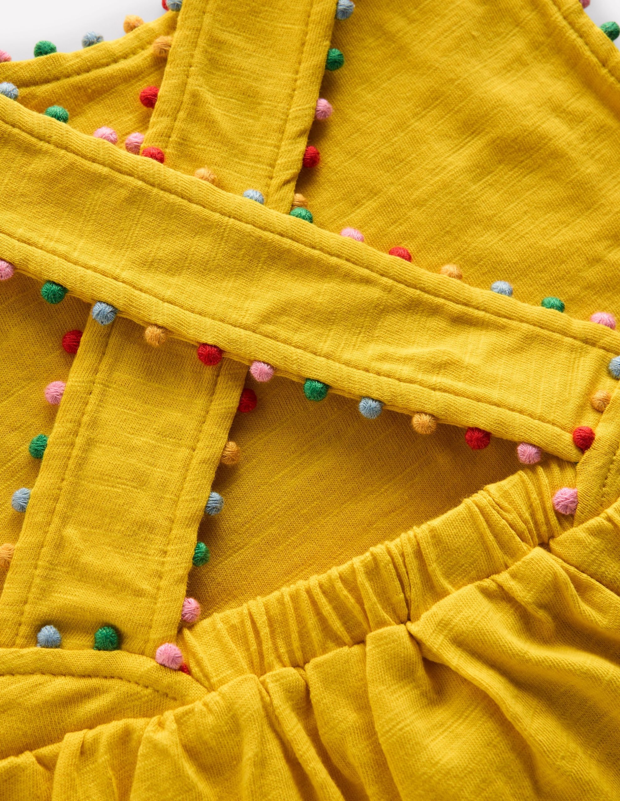 Cross-back Pom Top-Pineapple Yellow - Image 3