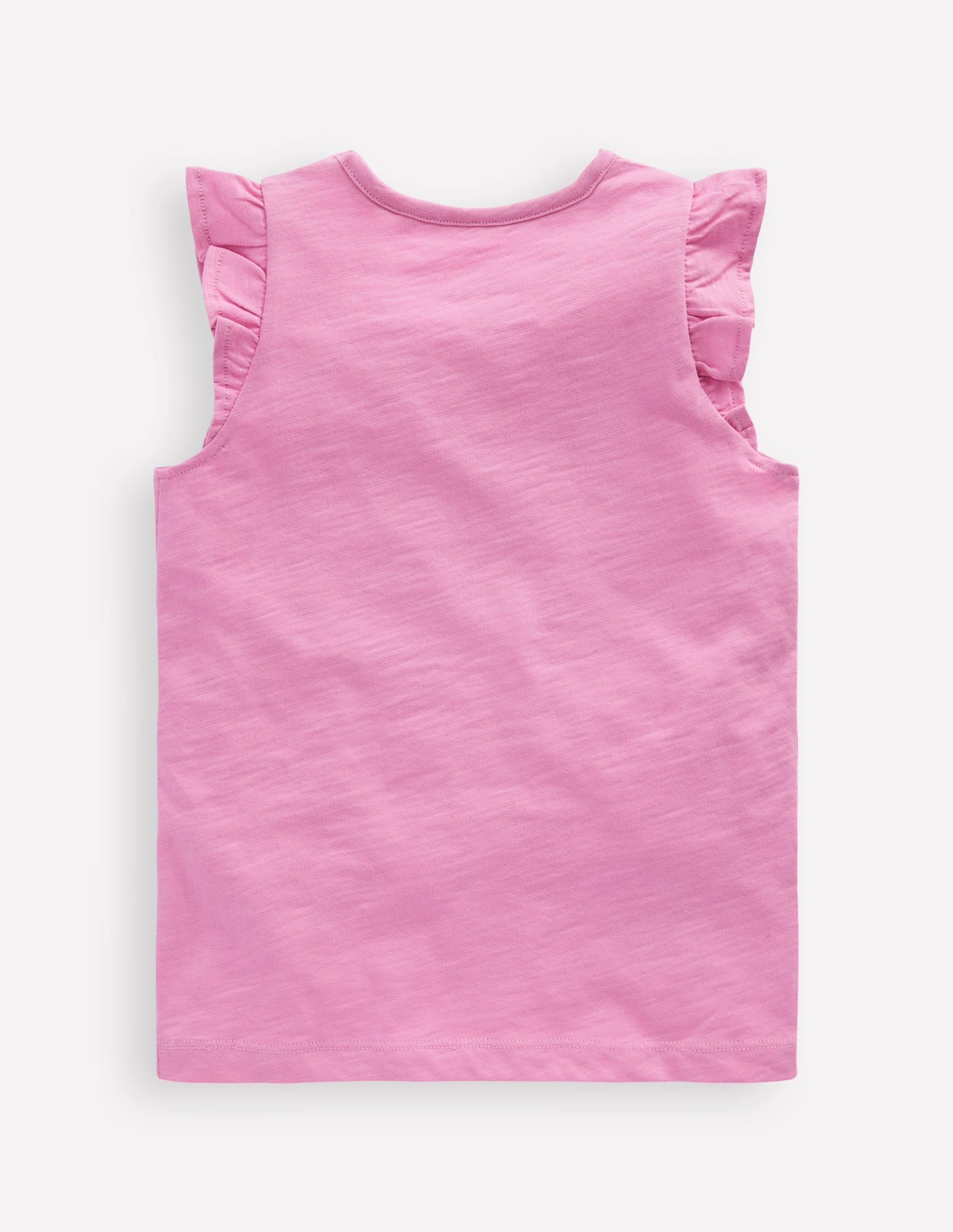 Short Sleeve Frill Logo Top-Chalk Pink Ice Creams - Image 2