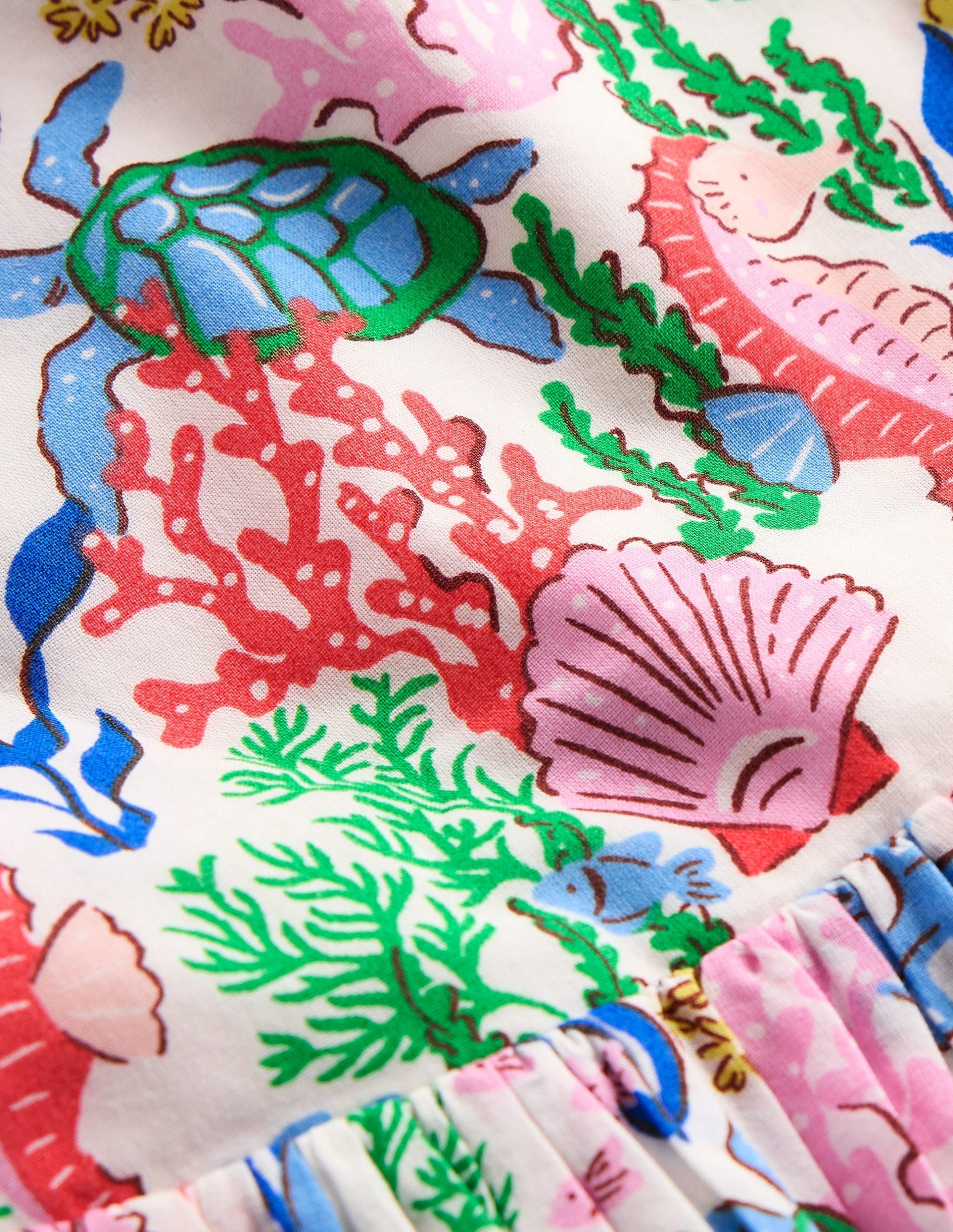 Harper Cross-Back Dress-Multi Coral Cove - Image 7